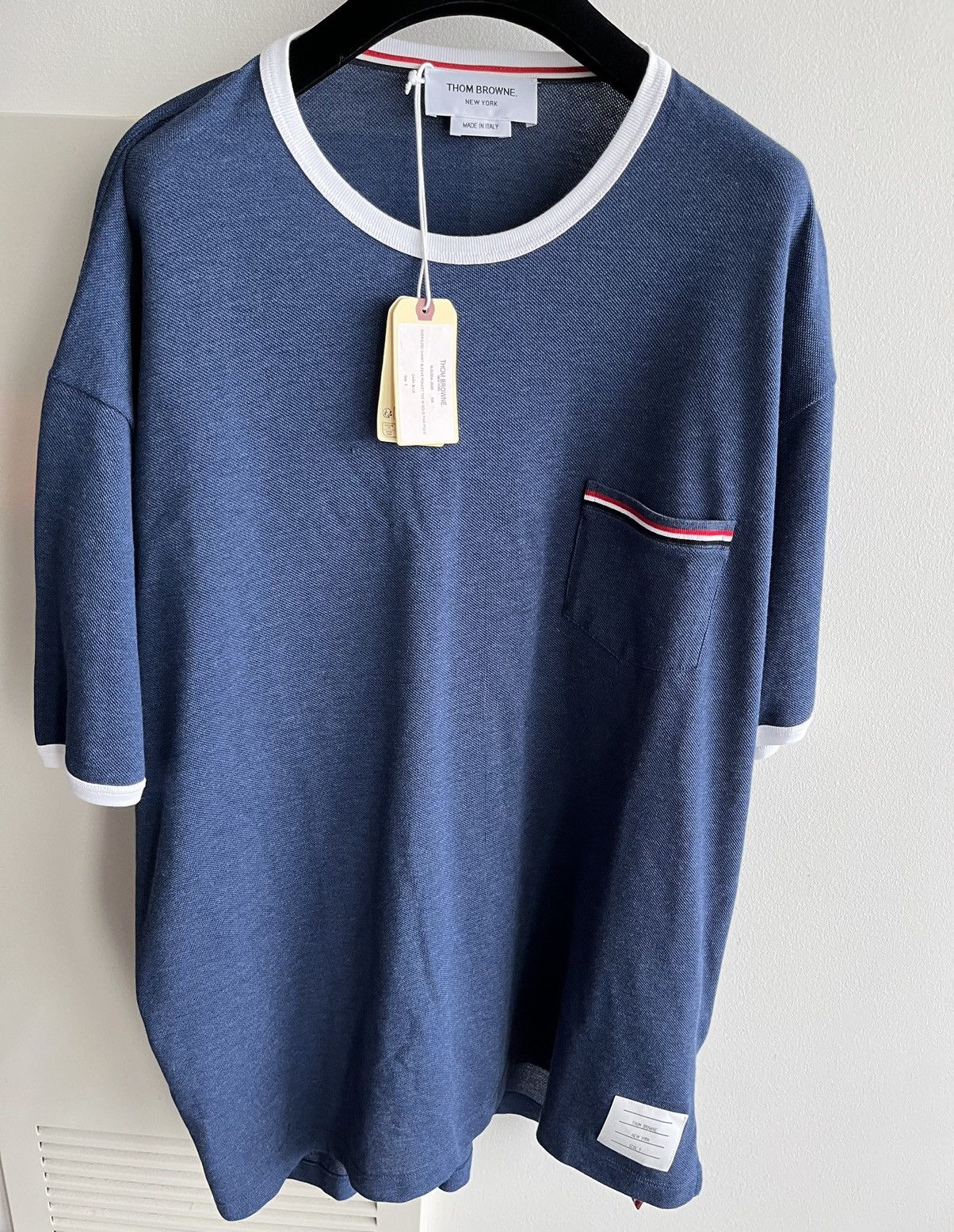 Thom Browne Runway Brand New Iconic Thom Browne Logo Tee T-Shirt Size US XXL / EU 58 / 5 - 18 Thumbnail
