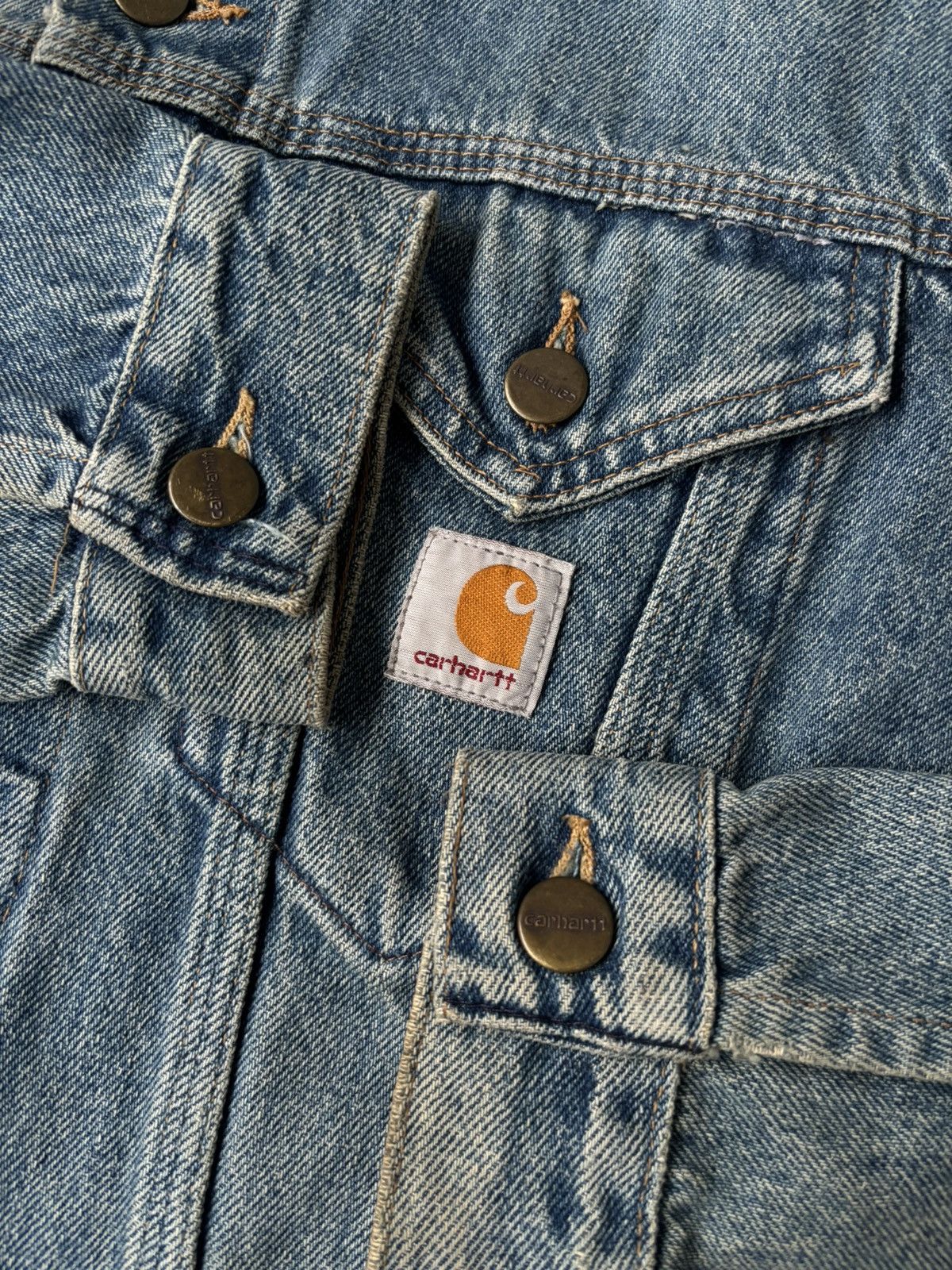 Carhartt vintage 90's carhartt trucker jacket size XS fit S Size US XS / EU 42 / 0 - 3 Thumbnail