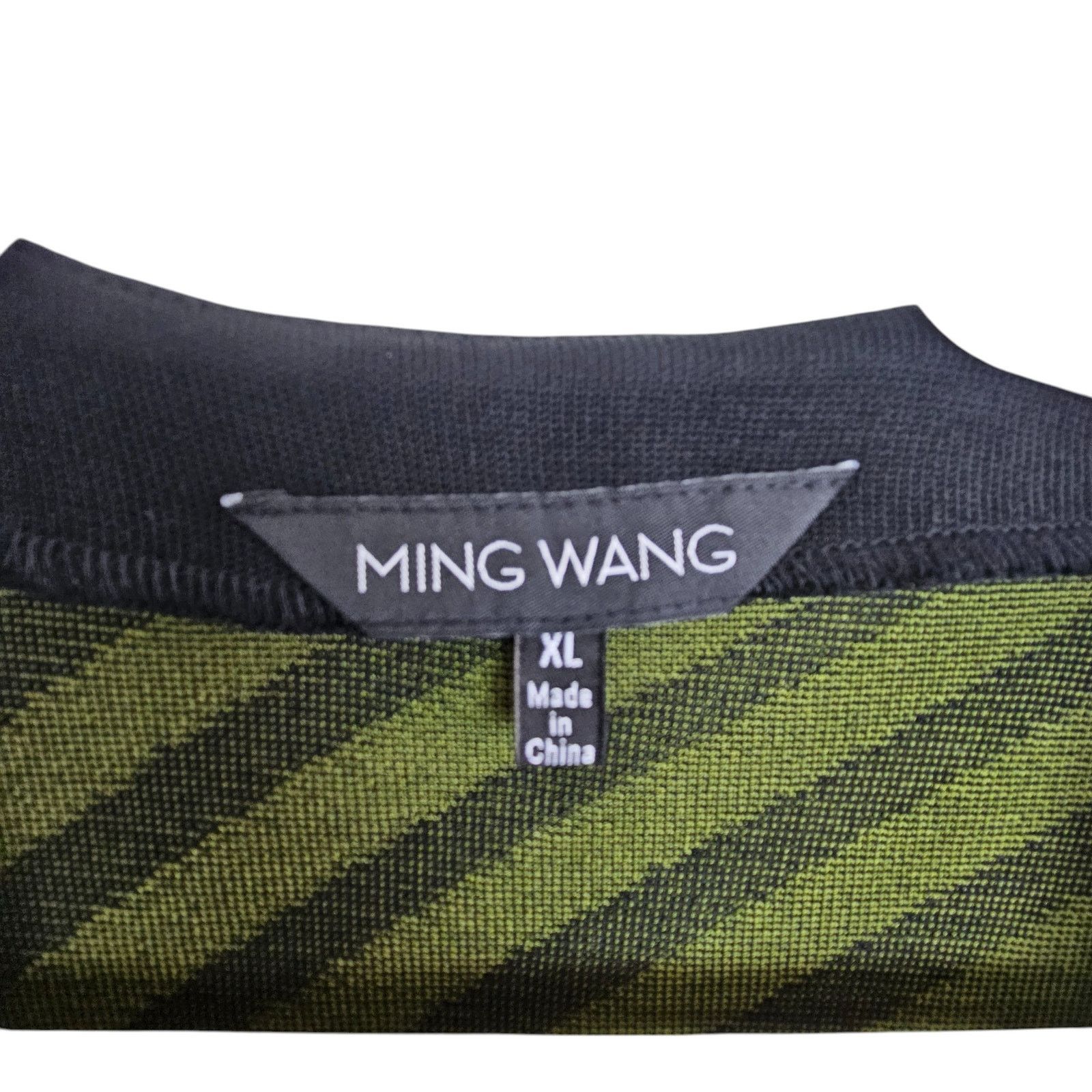 Alexander Wang Ming Wang Womens Knit Cardigan Geometric Artsy Sz XL Career Size XL / US 12-14 / IT 48-50 - 6 Thumbnail