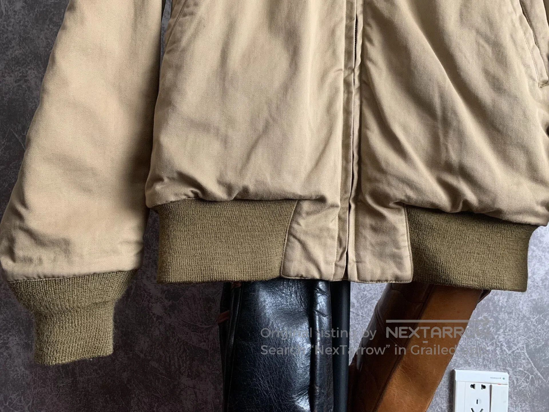 The Real McCoy's real mccoy stylish bomber jacket with patch. Size US M / EU 48-50 / 2 - 8 Thumbnail