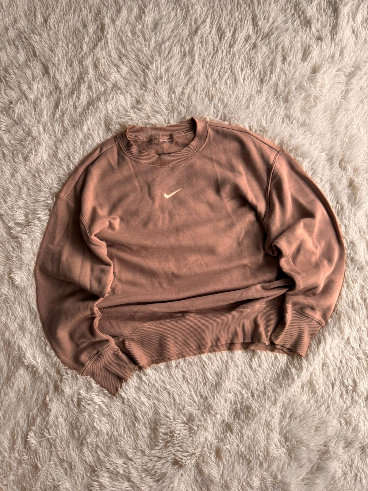 Pre-owned Nike X Vintage Nike Vintage Center Logo Oversize Boxy Sweatshirt In Pink