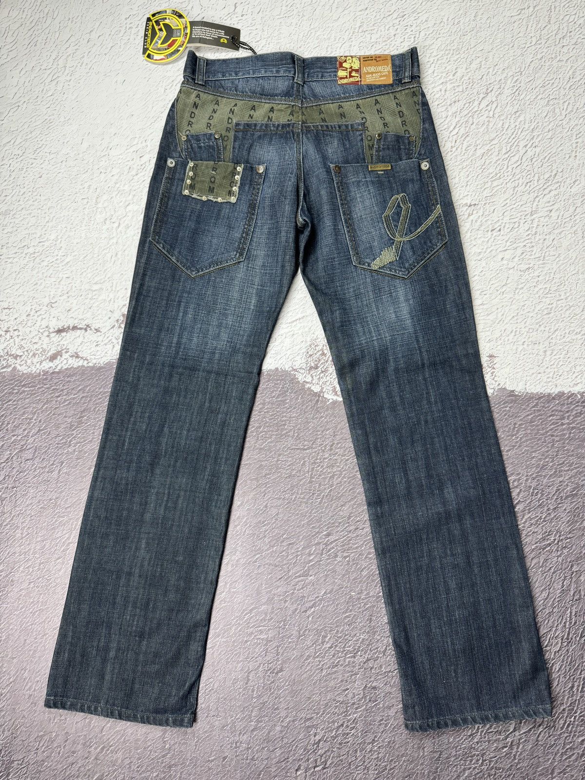 Vintage Andromeda Jeans monogram straight wide rap jeans denim pants Size US 34 / EU 50 - 13 Thumbnail