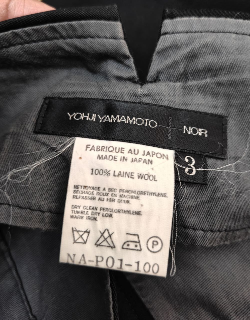 Yohji Yamamoto Yohji Yamamoto / Noir Black Slack Pant Size 27" / US 4 / IT 40 - 10 Thumbnail