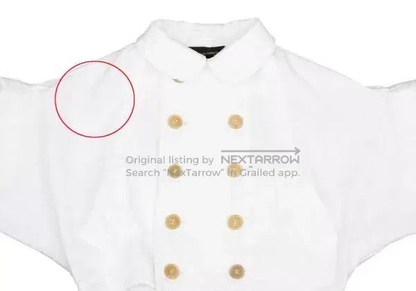 Comme des Garcons Comme des Garcons White vintage double-breasted design top Size M / US 6-8 / IT 42-44 - 5 Thumbnail
