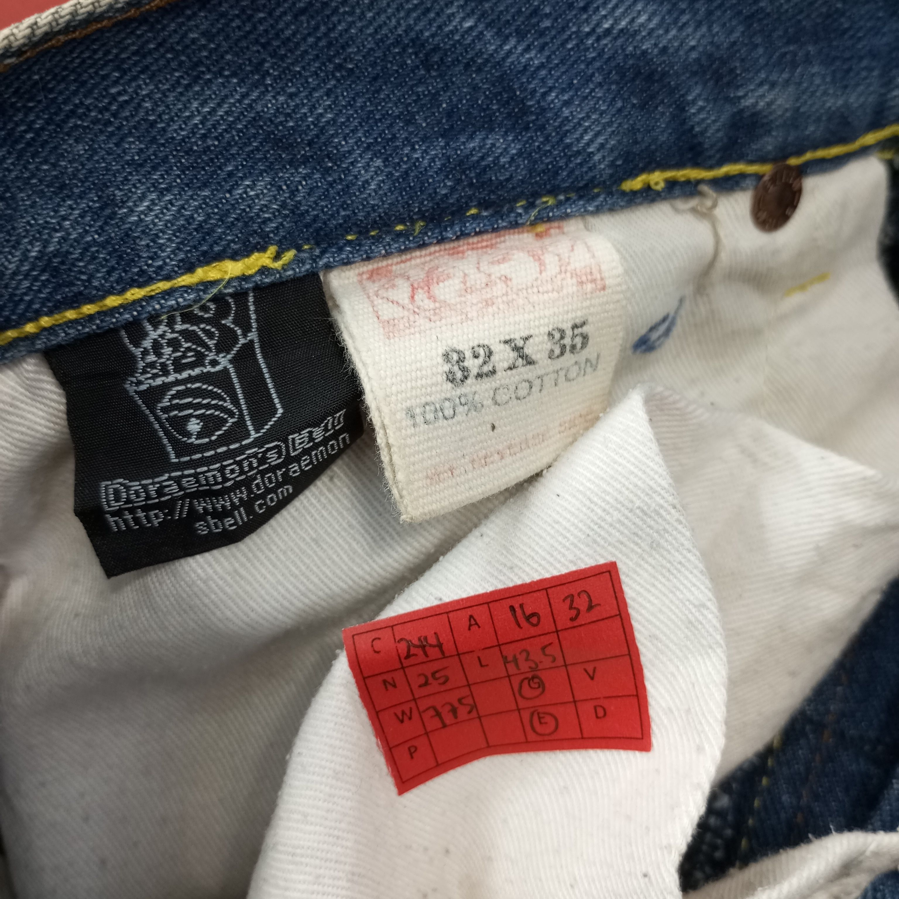Japanese Brand Evisu X Doraemon Japanese Brand Custom Daicock Jeans c244n25 Size US 32 / EU 48 - 13 Thumbnail