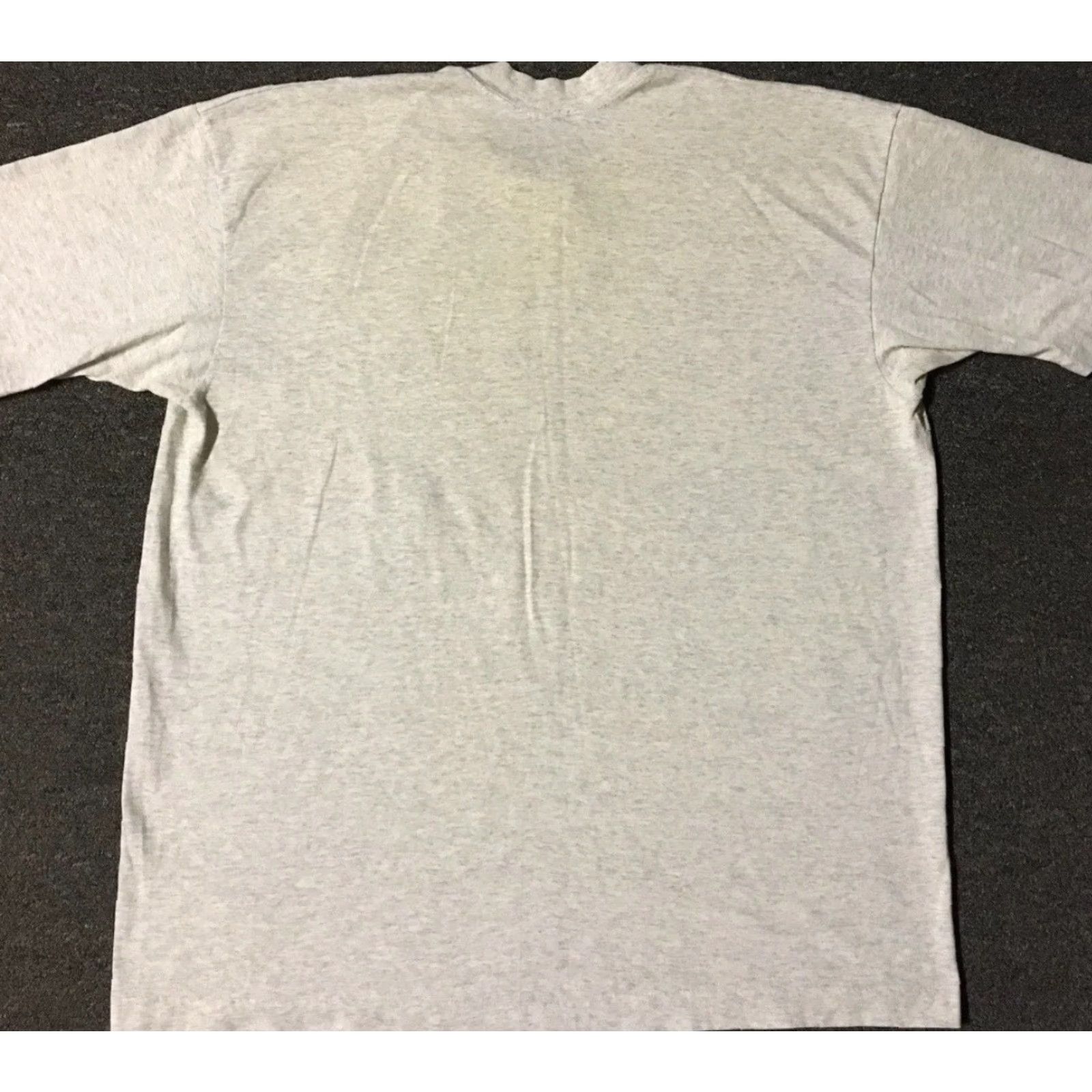 Vintage VINTAGE 90s Go Ahead Bass Make My Day Faded Shirt XL Gray Short Sleeve Men's T-Shirt Funny Saying Grunge 80s USA USA Vintage Single Stitch Size US XL / EU 56 / 4 - 7 Thumbnail