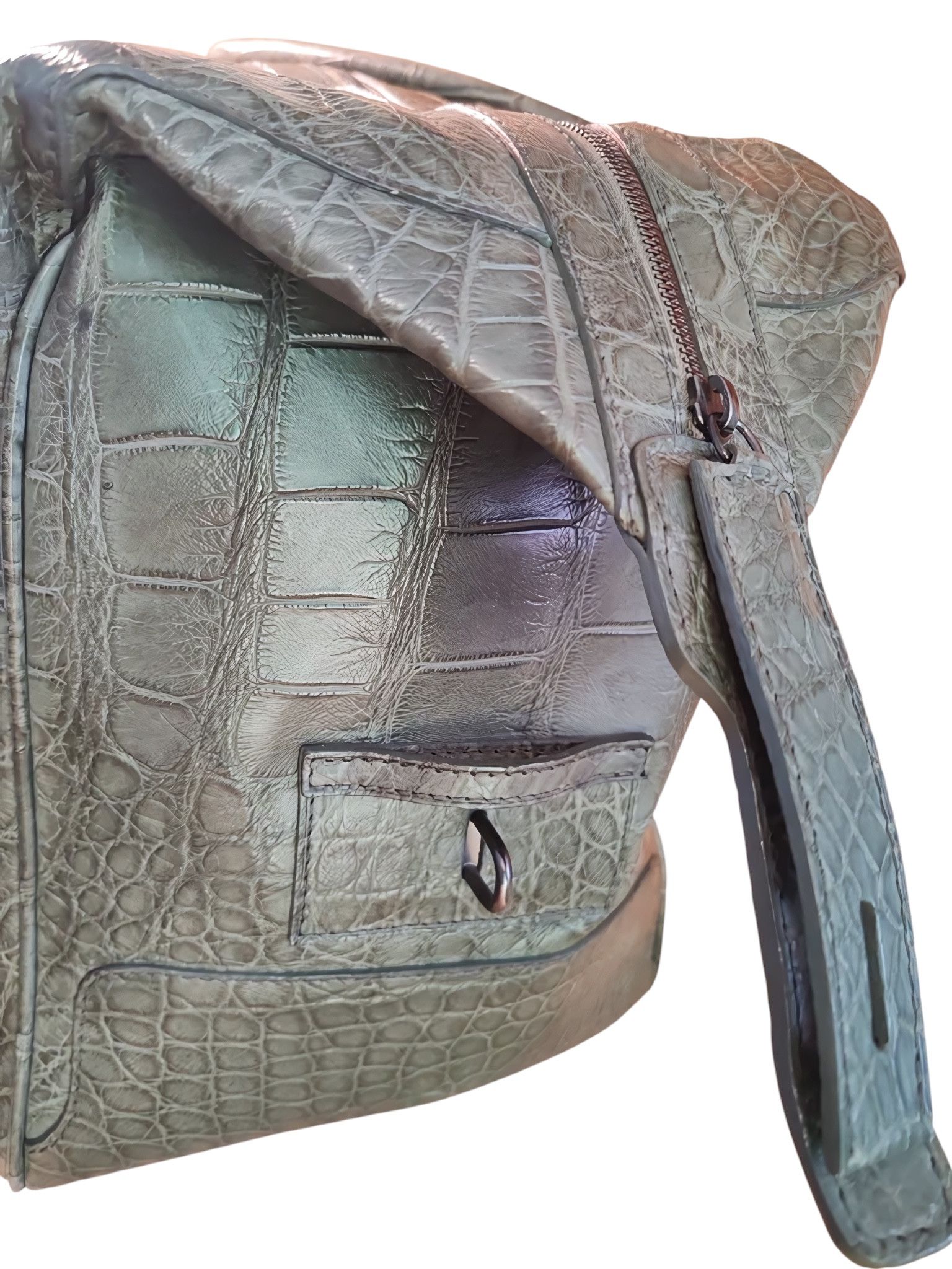 Giorgio Armani REAL CROCODILE LEATHER BAG WITH CROCODILE FOLDER Size ONE SIZE - 11 Thumbnail