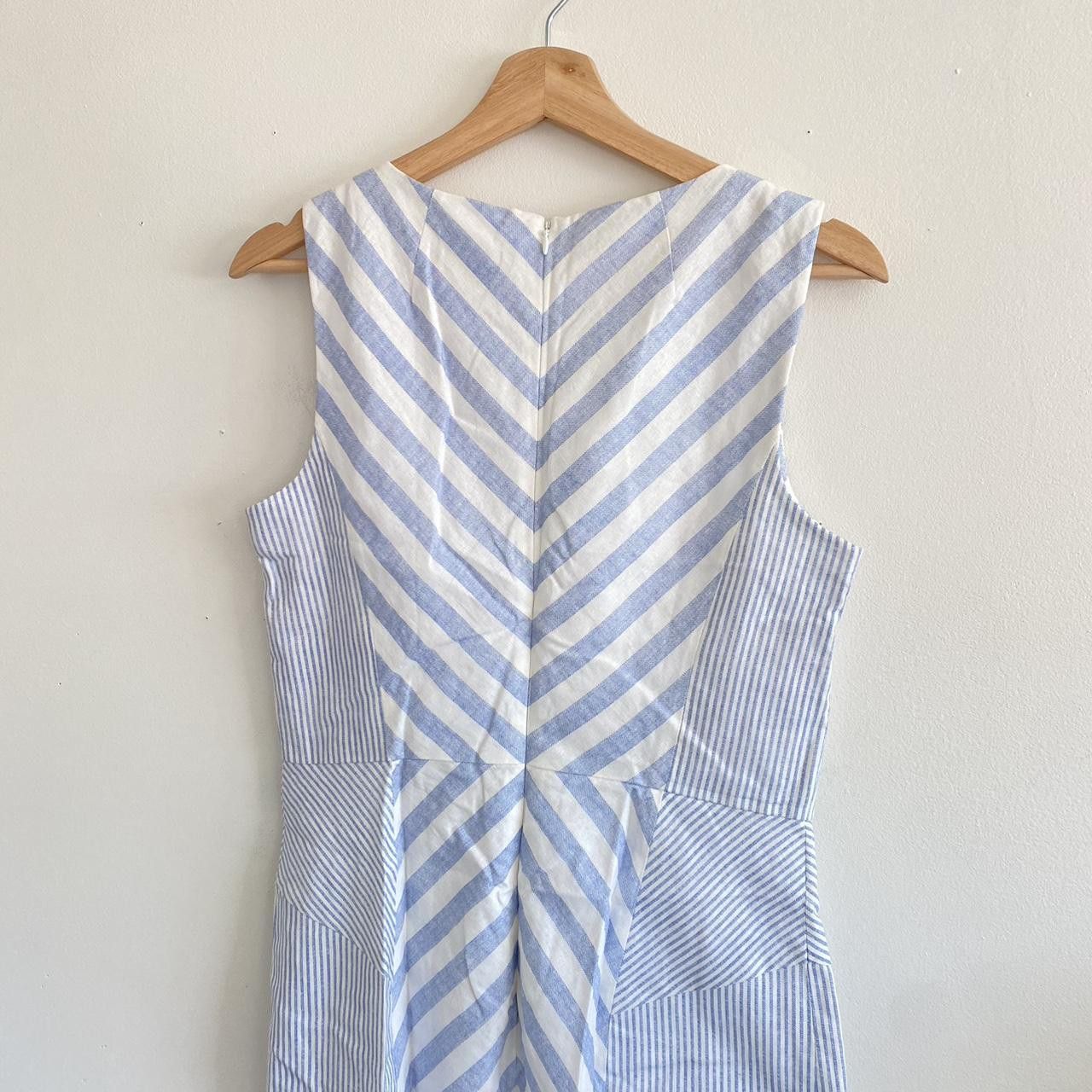 Vintage ANA A NEW APPROACH DRESS BLUE WHITE NAUTICAL PREPPY MEDIUM Size M / US 6-8 / IT 42-44 - 7 Thumbnail