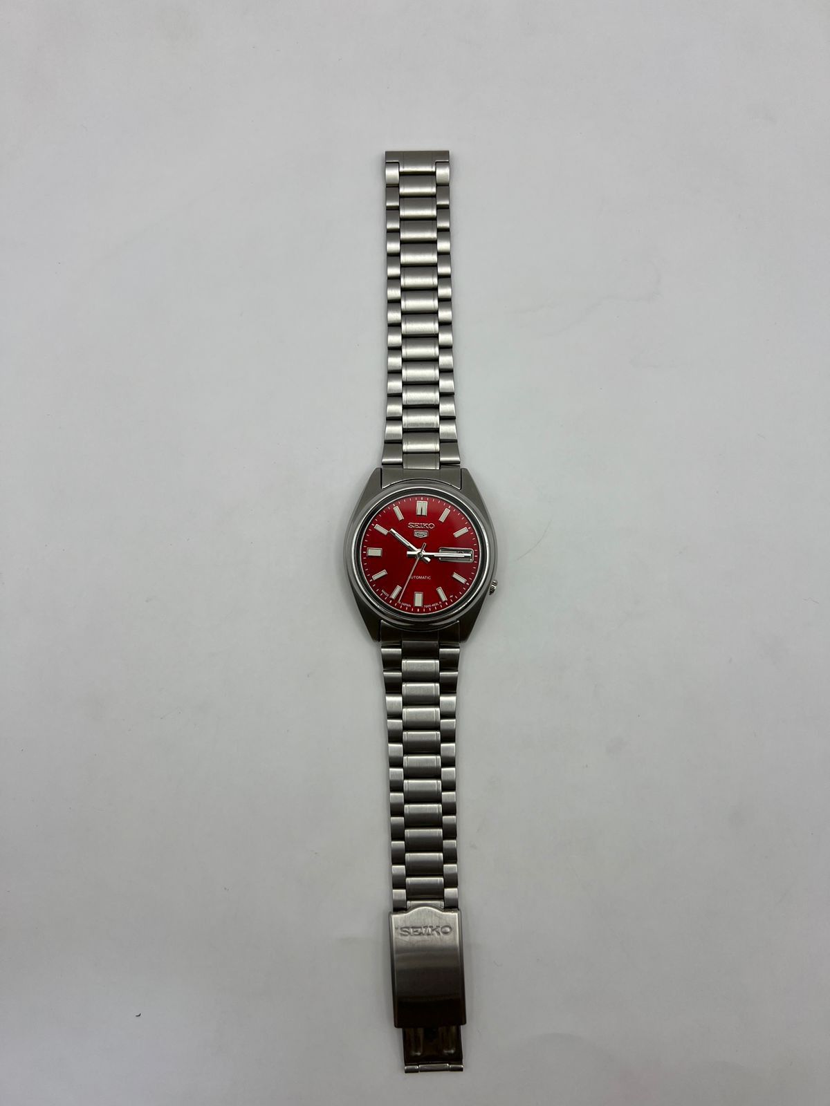 Seiko SEIKO 5 SNXS79 RED DIAL AUTOMATIC 21 JEWELS MEN’S WRISTWATCH Size 36 - 8 Thumbnail