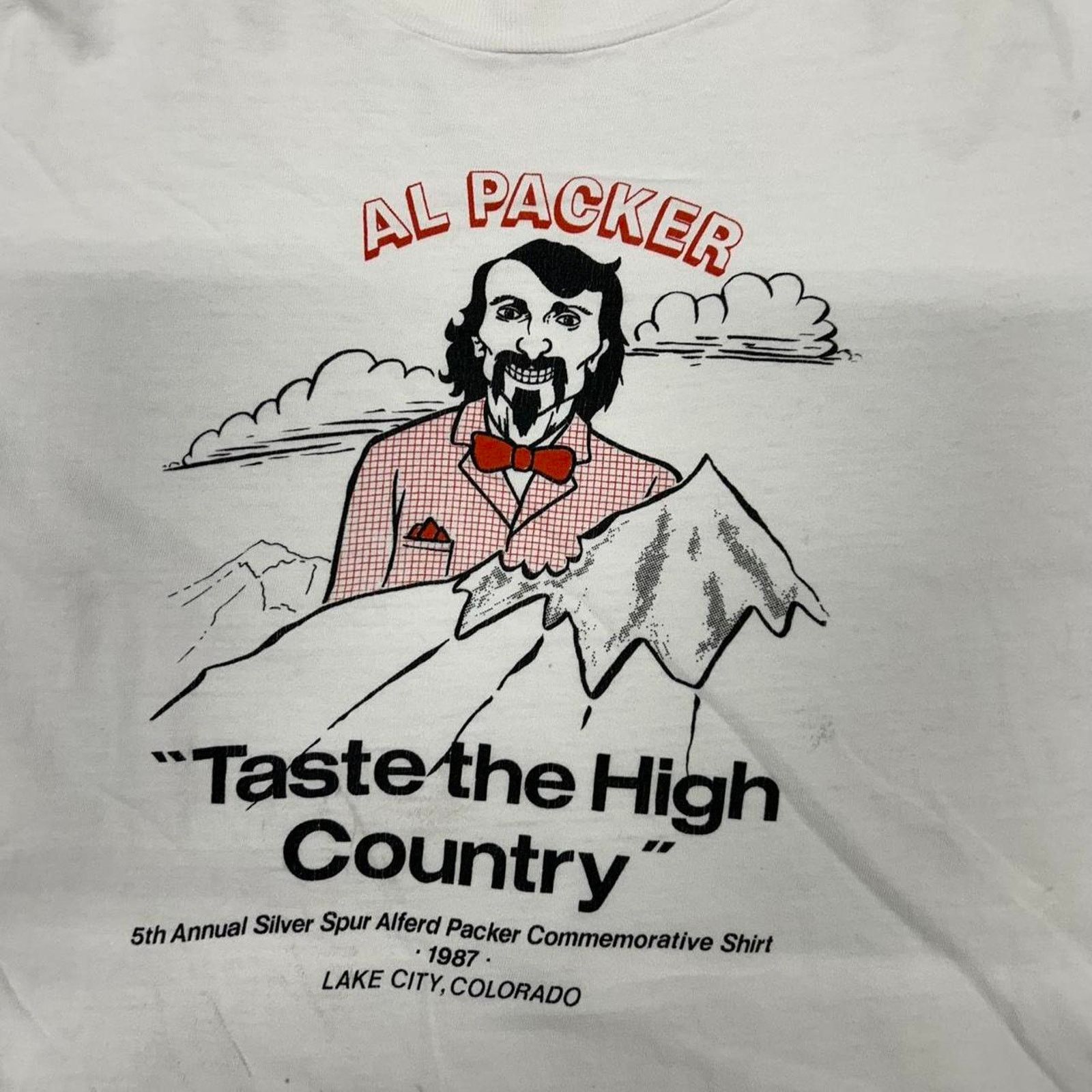 Hanes VTG Al Packer Taste the High Country T-shirt Size US XL / EU 56 / 4 - 2 Thumbnail