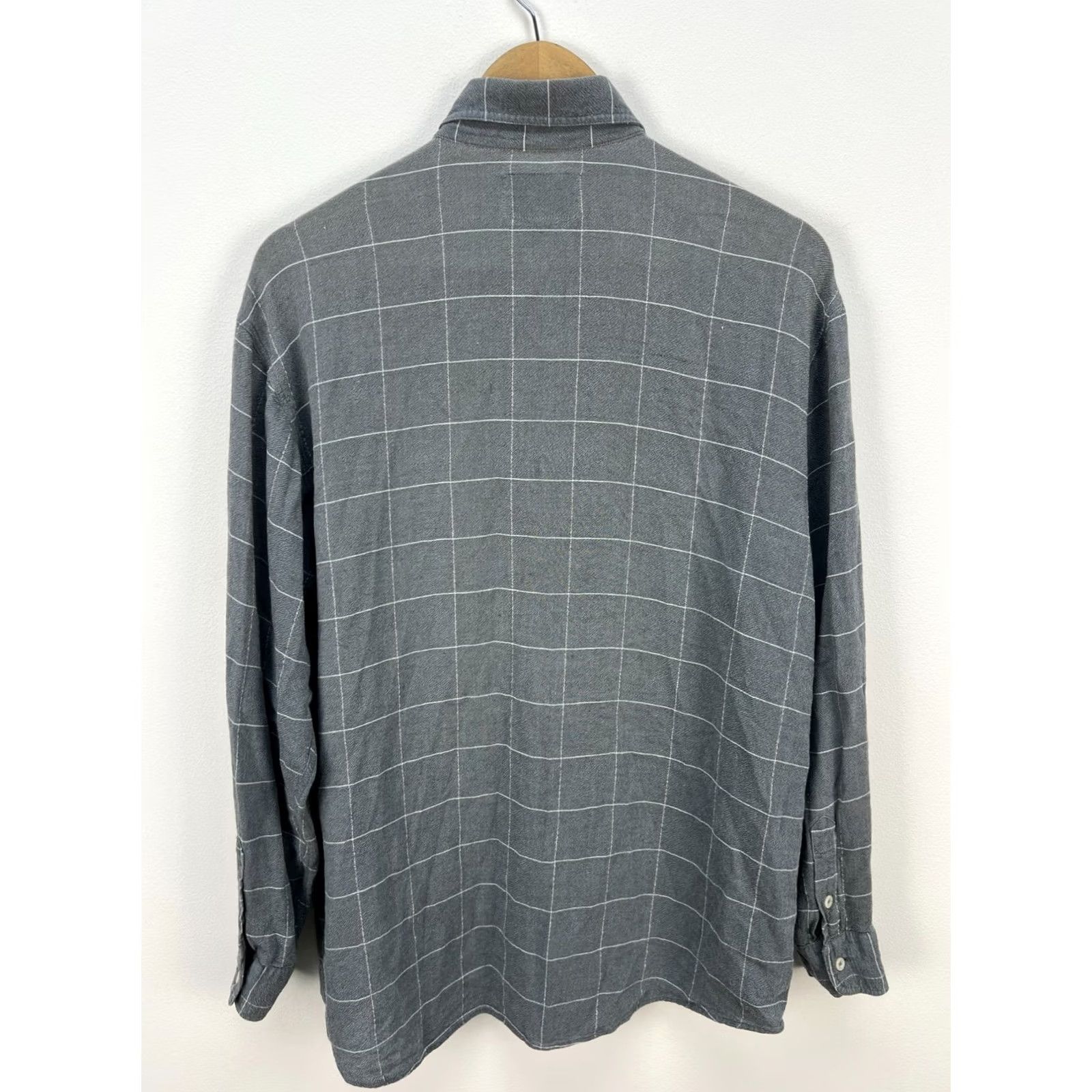 Vintage VINTAGE Armani Jeans Shirt Men's M Check Gray Button Down Size US M / EU 48-50 / 2 - 7 Thumbnail