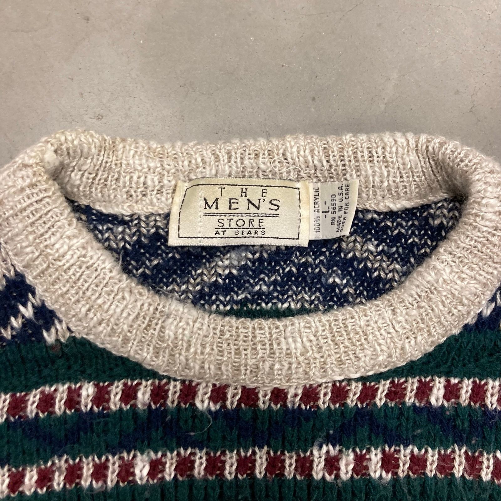 Vintage vintage patterned sears sweater Size US L / EU 52-54 / 3 - 4 Thumbnail