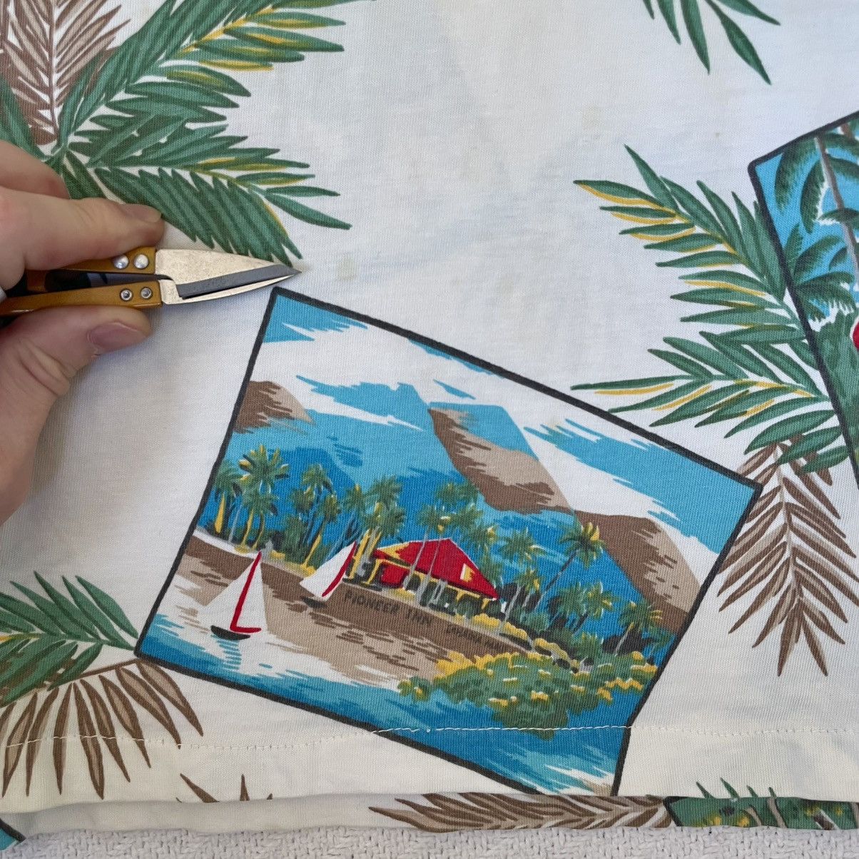 Ralph Lauren Vintage 80s 90s AOP Hawaiian Tropical Postcard Shirt Summer Size US M / EU 48-50 / 2 - 12 Thumbnail