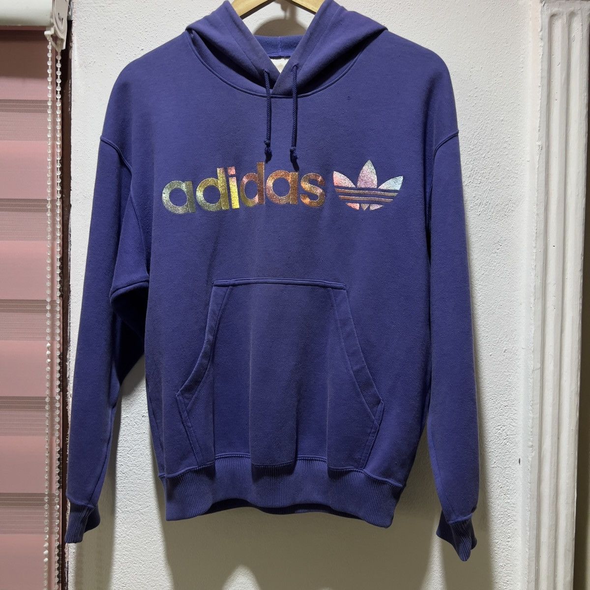Adidas Adidas Hoodie Rainbow spellout Size US M / EU 48-50 / 2 - 1 Thumbnail