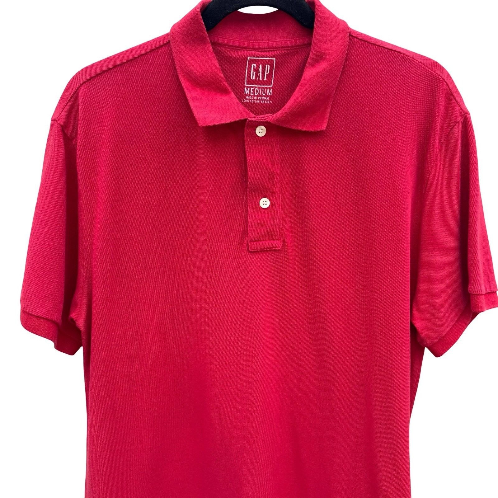 Gap GAP Vintage 90s Mens Medium Red Short Sleeve Cotton Pique Po Size US M / EU 48-50 / 2 - 3 Thumbnail