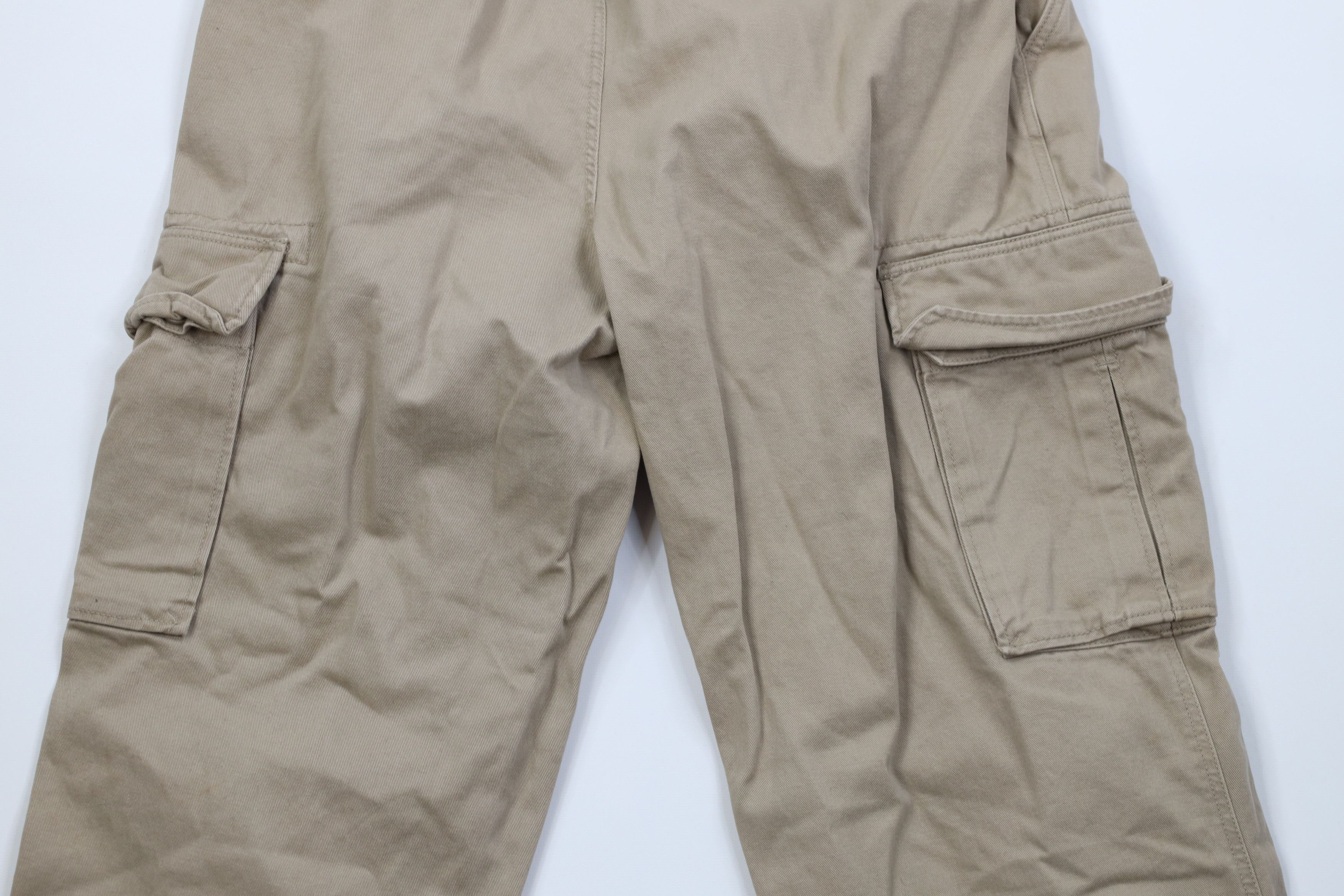 Vintage Vintage 90s Y2K Streetwear Wide Leg Cargo Pants Khaki Tan Size US 30 / EU 46 - 13 Thumbnail