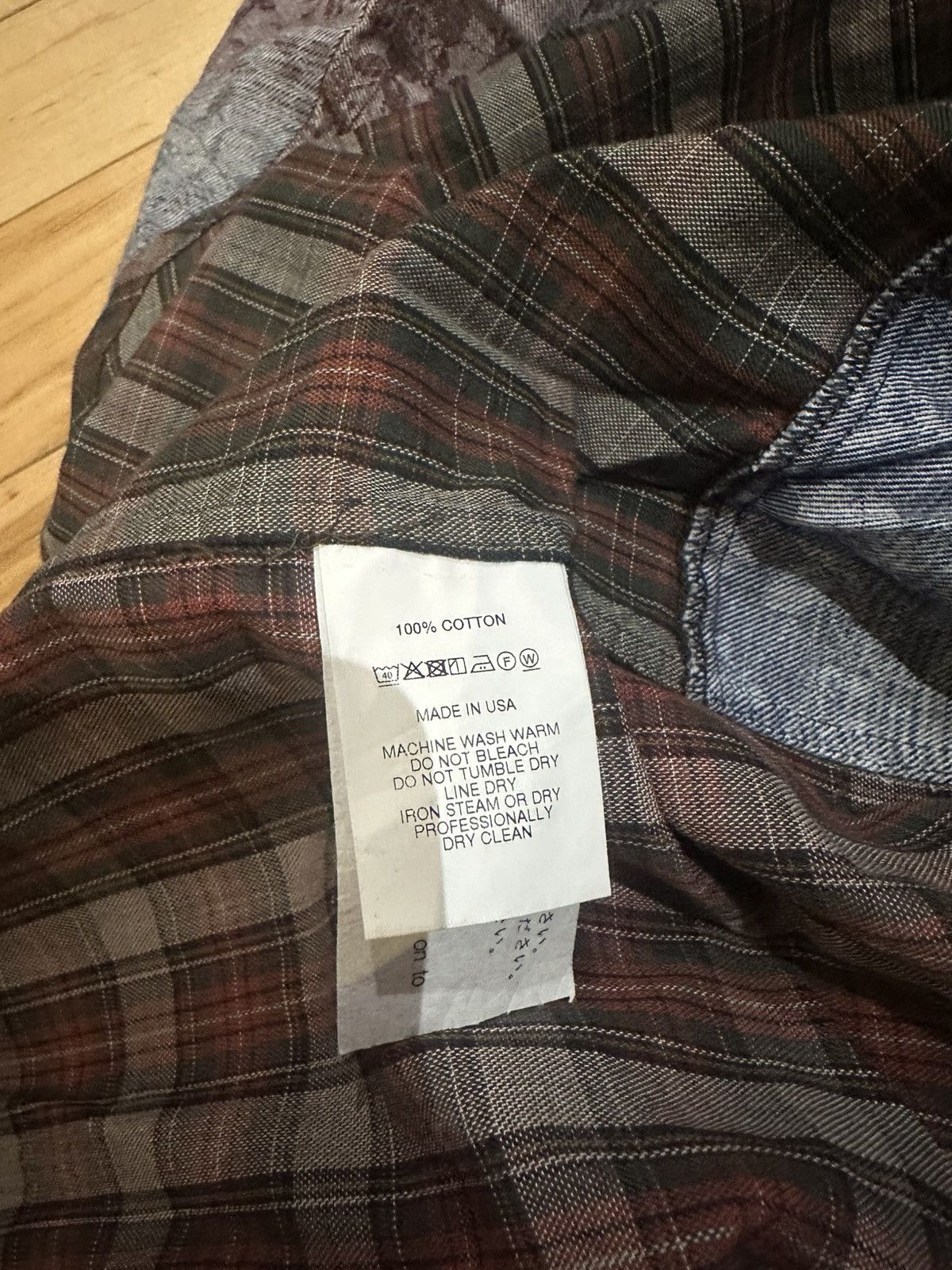 Engineered Garments Patchwork Plaid Floral Long Sleeve Button Up Shirt Size US M / EU 48-50 / 2 - 6 Thumbnail