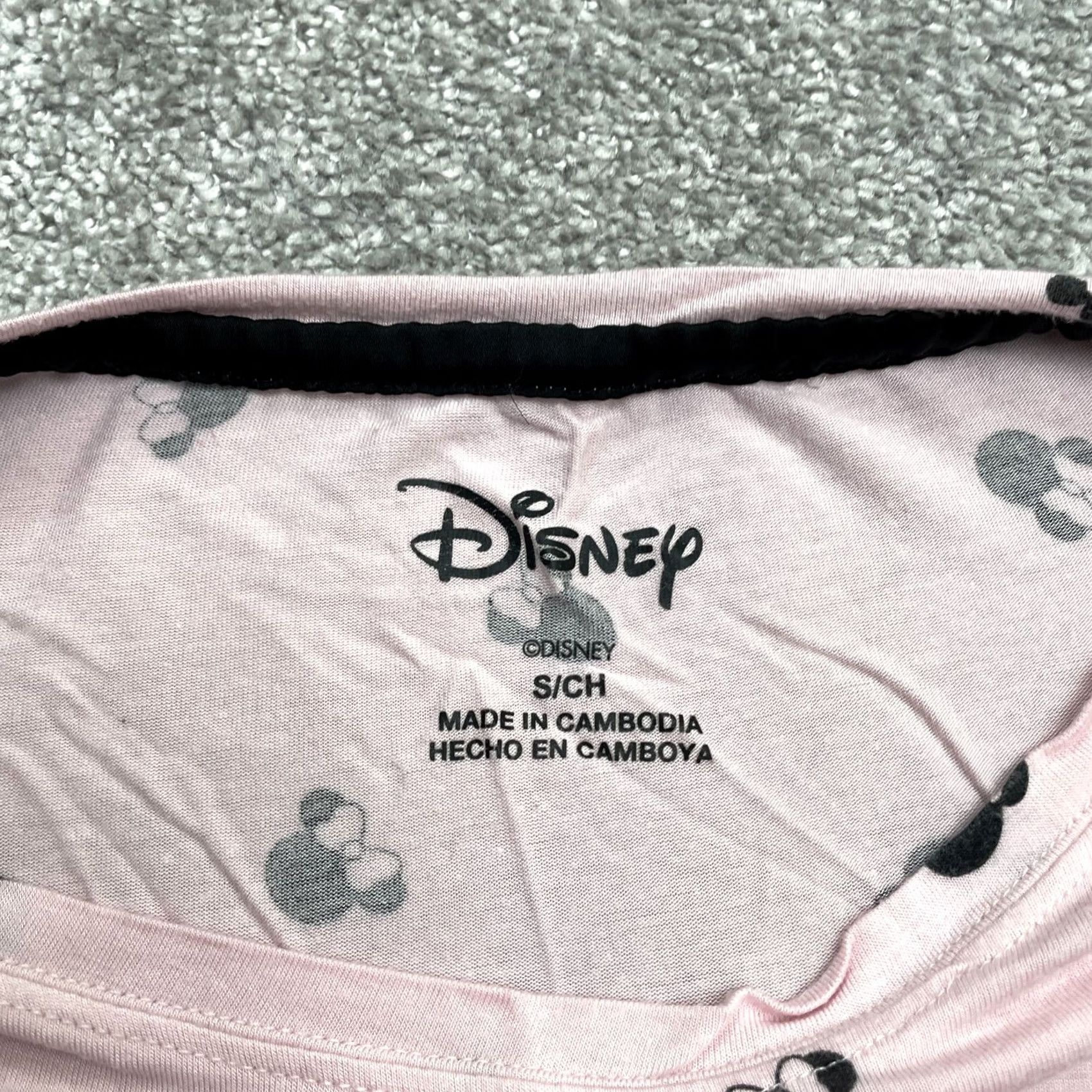 Disney Disney Minnie Mouse Pajama Top Graphic T-Shirt Womens Small Pink Pocket Soft Tee Size S / US 4 / IT 40 - 5 Thumbnail