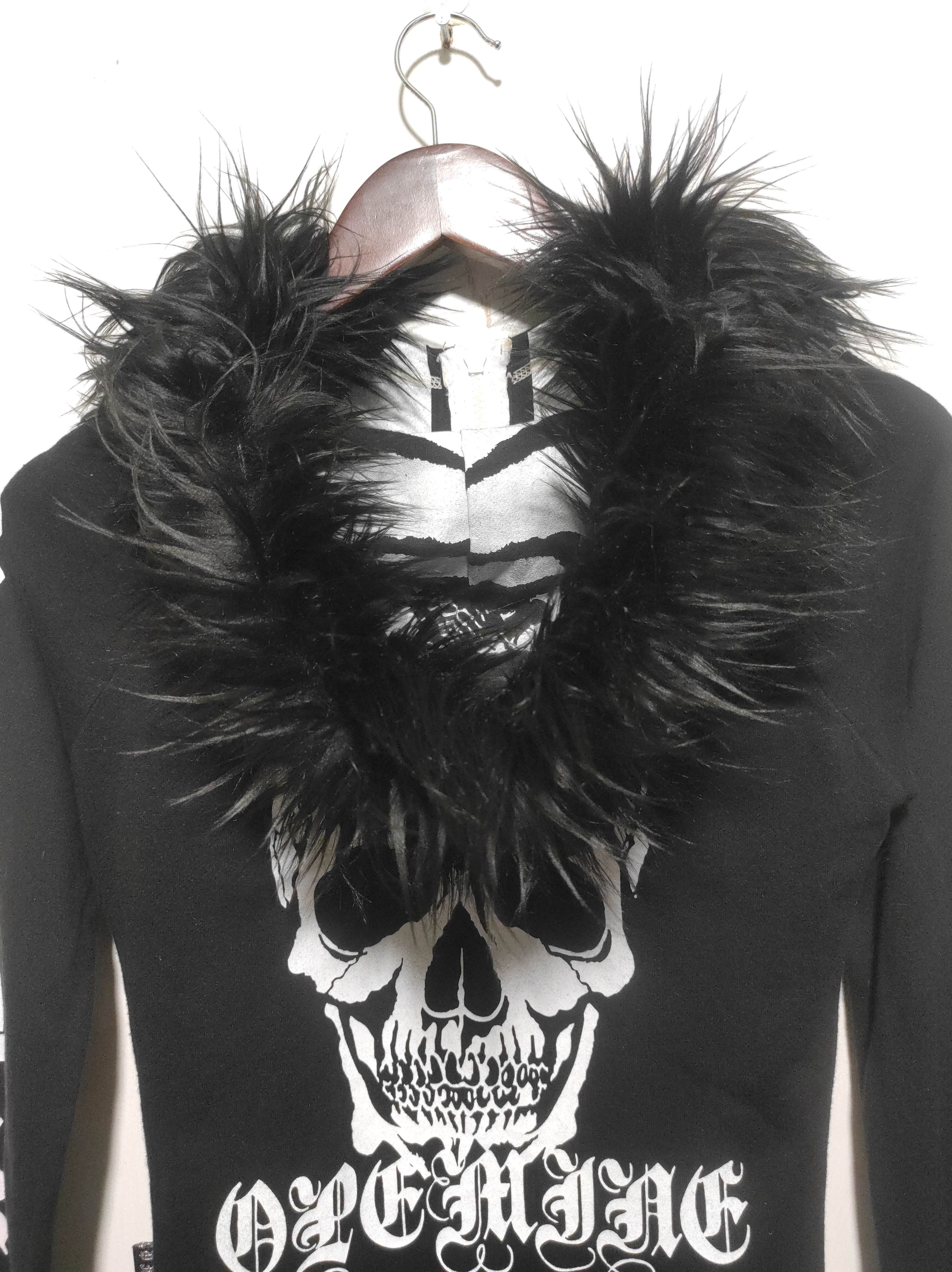 14th Addiction Open Mine Skull Zipper Fur Hoodie LGB IfSixWasNine style Size US XXS / EU 40 - 15 Thumbnail