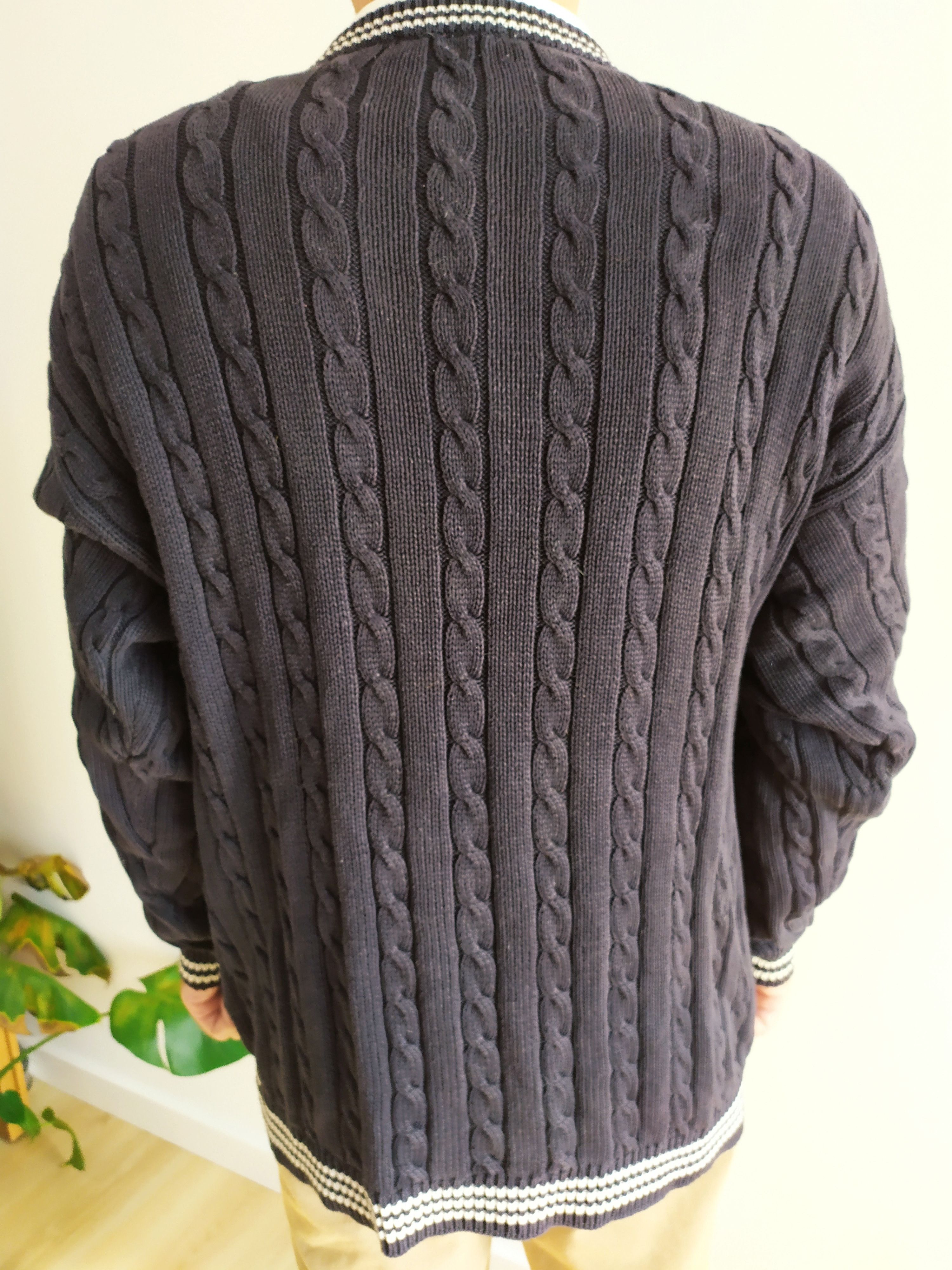 O'Neill Navy Mc O'Neill cricket style cable knit sweater Size US L / EU 52-54 / 3 - 6 Thumbnail