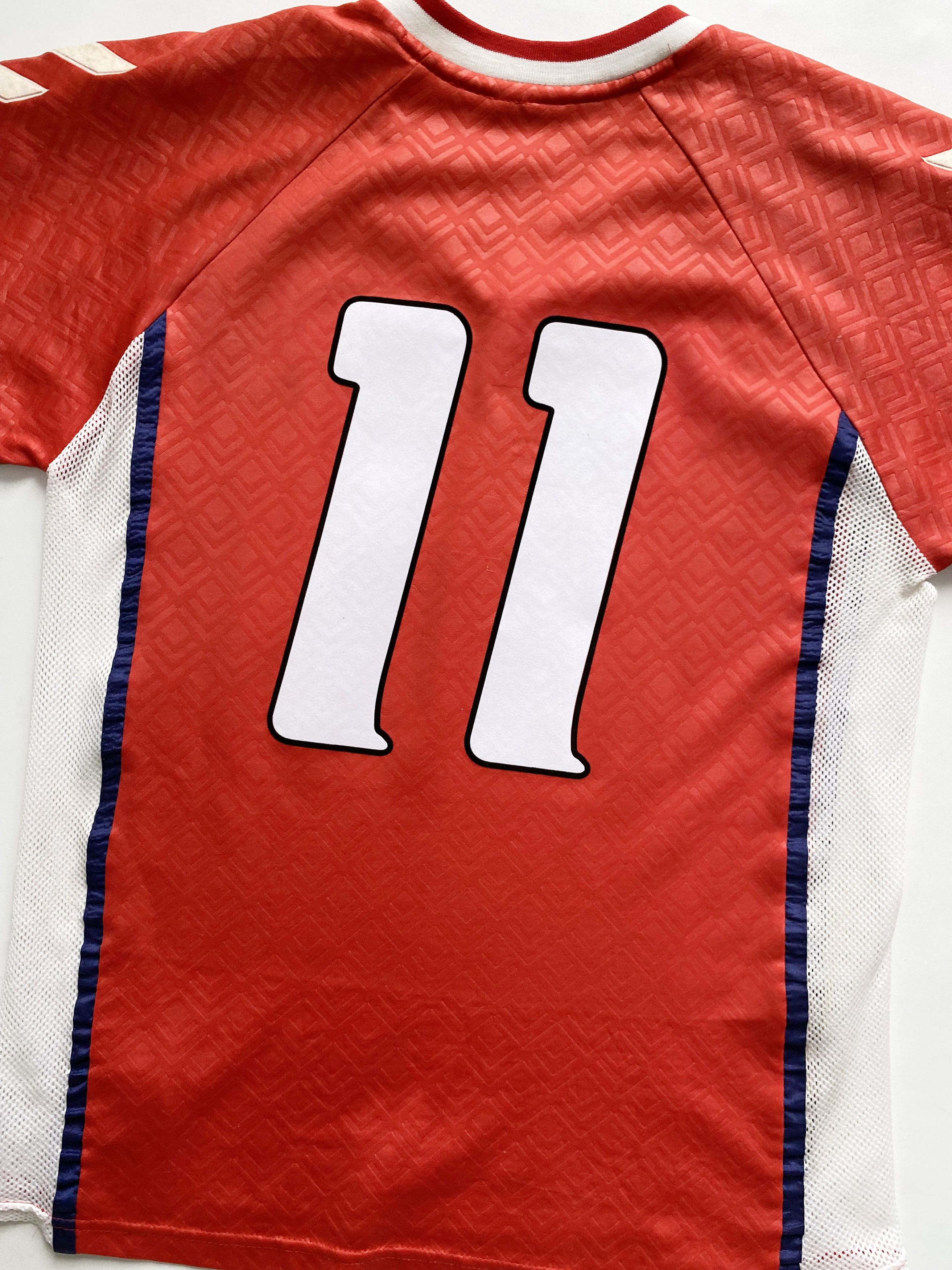 Hummel × Vintage Denmark National Team 1990 Home Brian Laudrup #11 Ultra Rare Size US M / EU 48-50 / 2 - 8 Thumbnail
