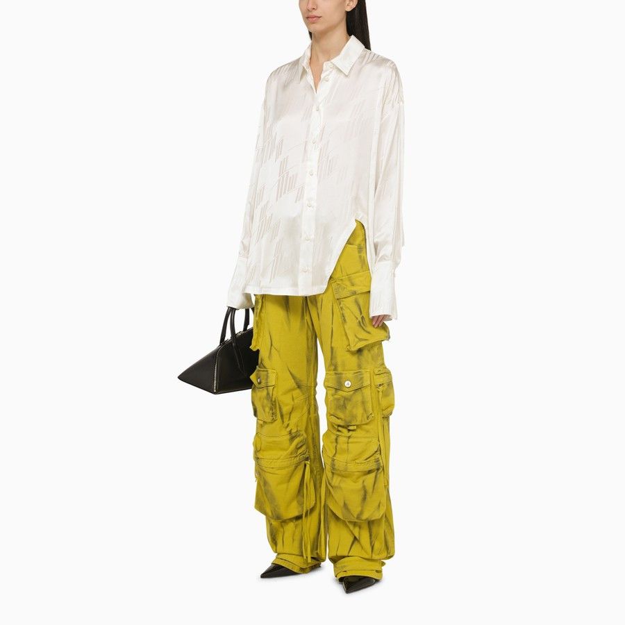 The Attico o1d2blof1024 Cargo Trouser in Yellow Size 26" / US 2 / IT 38 - 2 Thumbnail