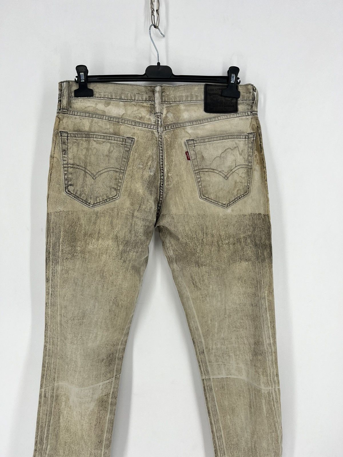 Levi's × Levi's Vintage Clothing Vintage Levis 511 Beige Dirty Jeans Levi's Faded Denim Size US 33 - 14 Thumbnail
