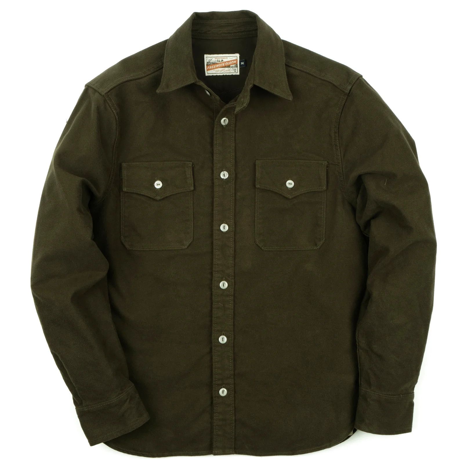 Freenote Cloth Freenote Scout Moleskin Olive - M | Grailed