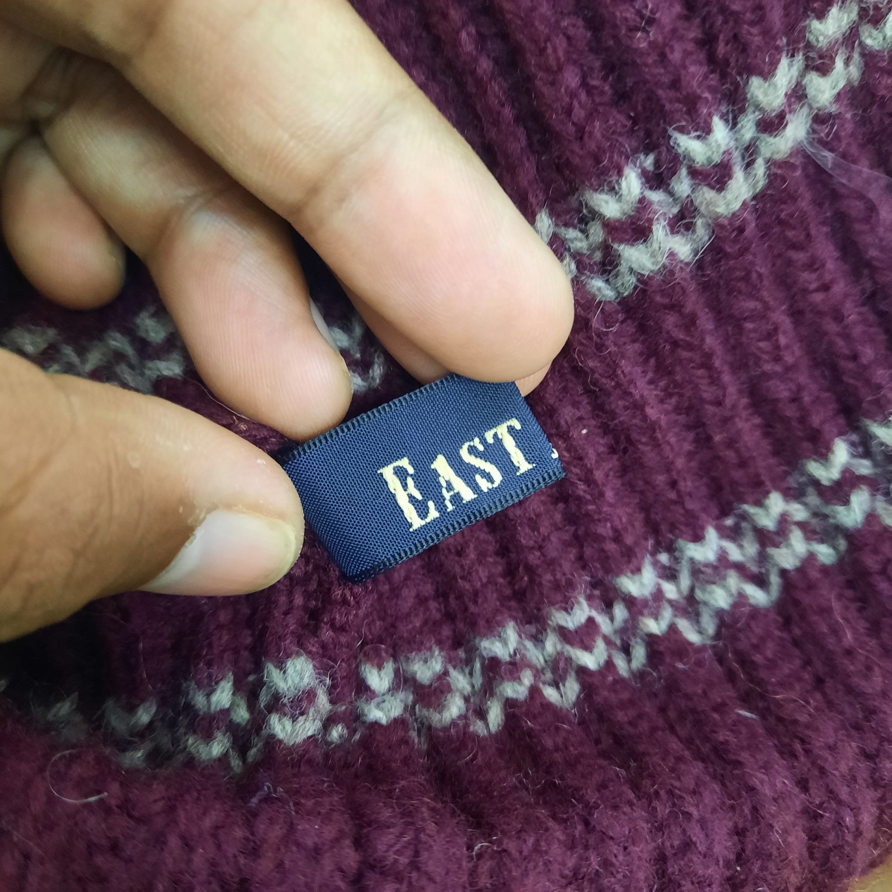 Japanese Brand 🔥Eastboy stripes knitted beanie hat Size ONE SIZE - 3 Thumbnail
