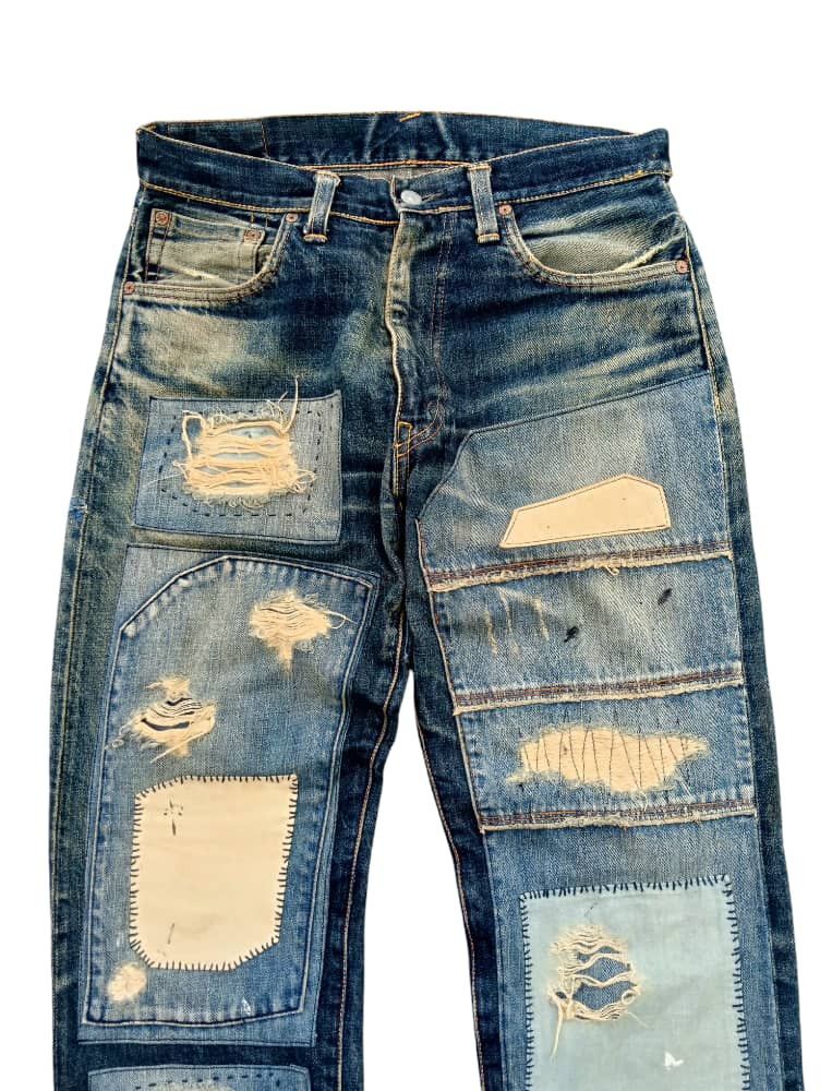 Evisu × Vintage Vintage Evis Selvedge Denim Custom Made Distressed Size US 31 - 9 Thumbnail
