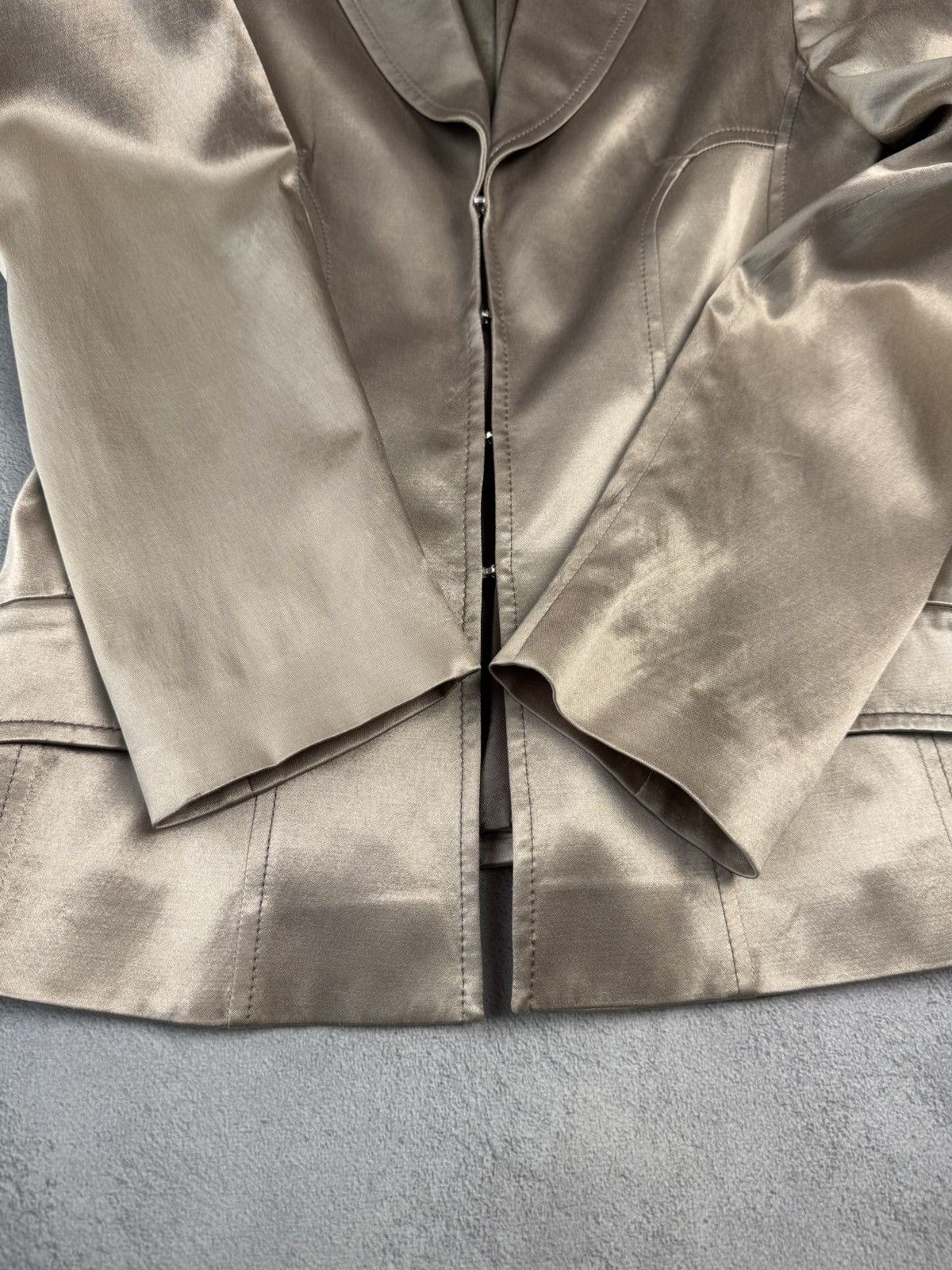 Mugler Vintage MUGLER Acetate Cotton Tailored Corseted Blazer Size M / US 6-8 / IT 42-44 - 5 Thumbnail