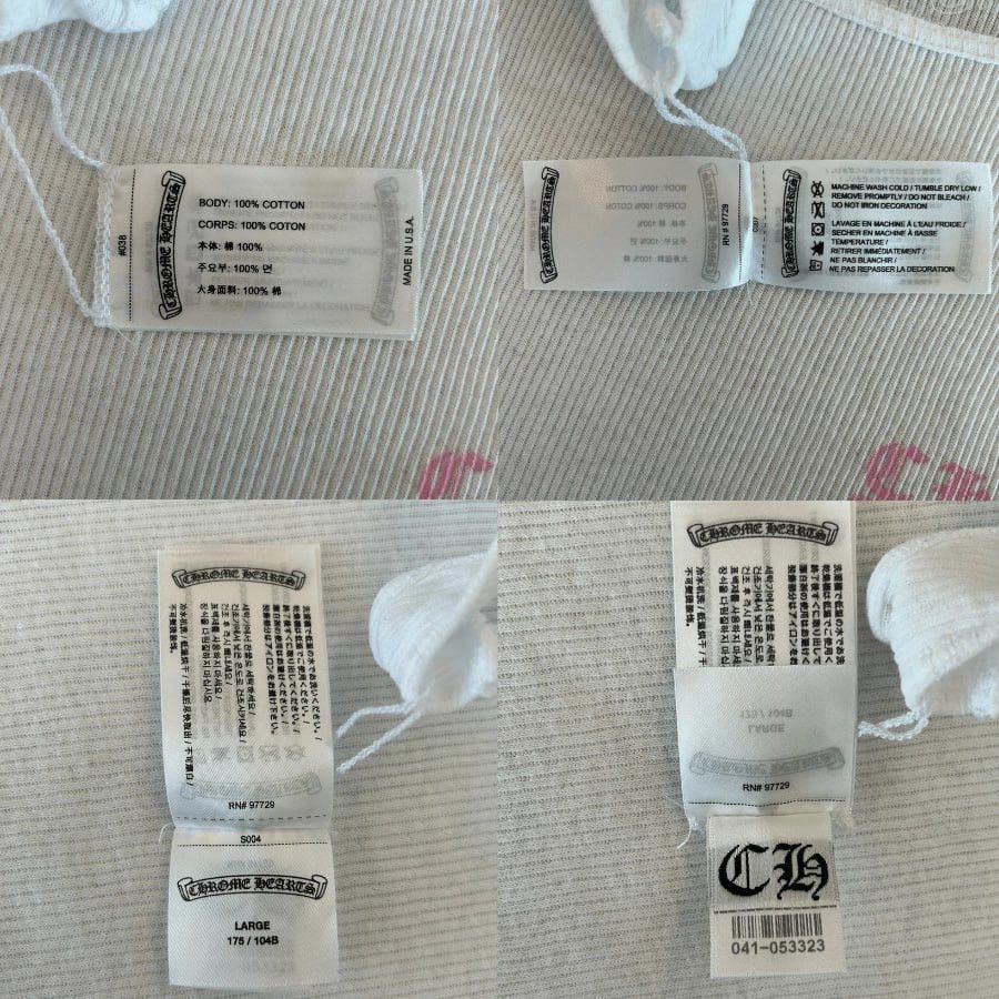 Chrome Hearts CHROME HEARTS WHITE & PINK T-BAR LOGO TANK TOP Size US L / EU 52-54 / 3 - 3 Thumbnail