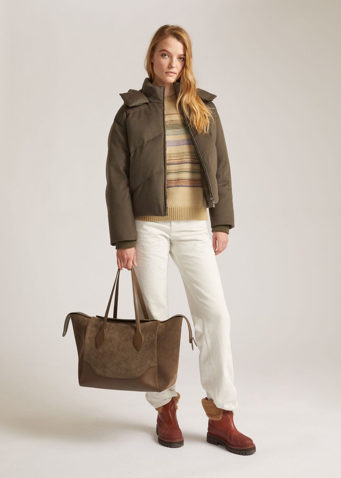 Loro Piana o1srvl11e0824 Prevel Cashmere Storm Jacket in Brown Size XXL / US 16-18 / IT 52-54 - 5 Thumbnail