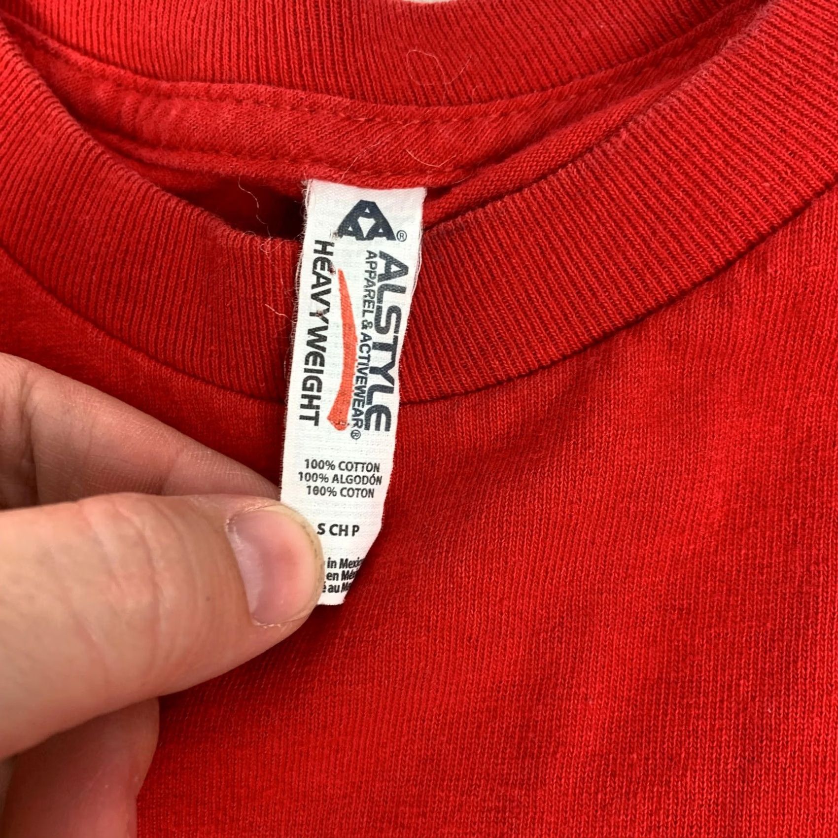 Vintage Alstyle Red White Black Canada Tee T-Shirt Small Mens Short Sleeve 100% Cotton Red Canada Tees Shirt Size US S / EU 44-46 / 1 - 8 Thumbnail