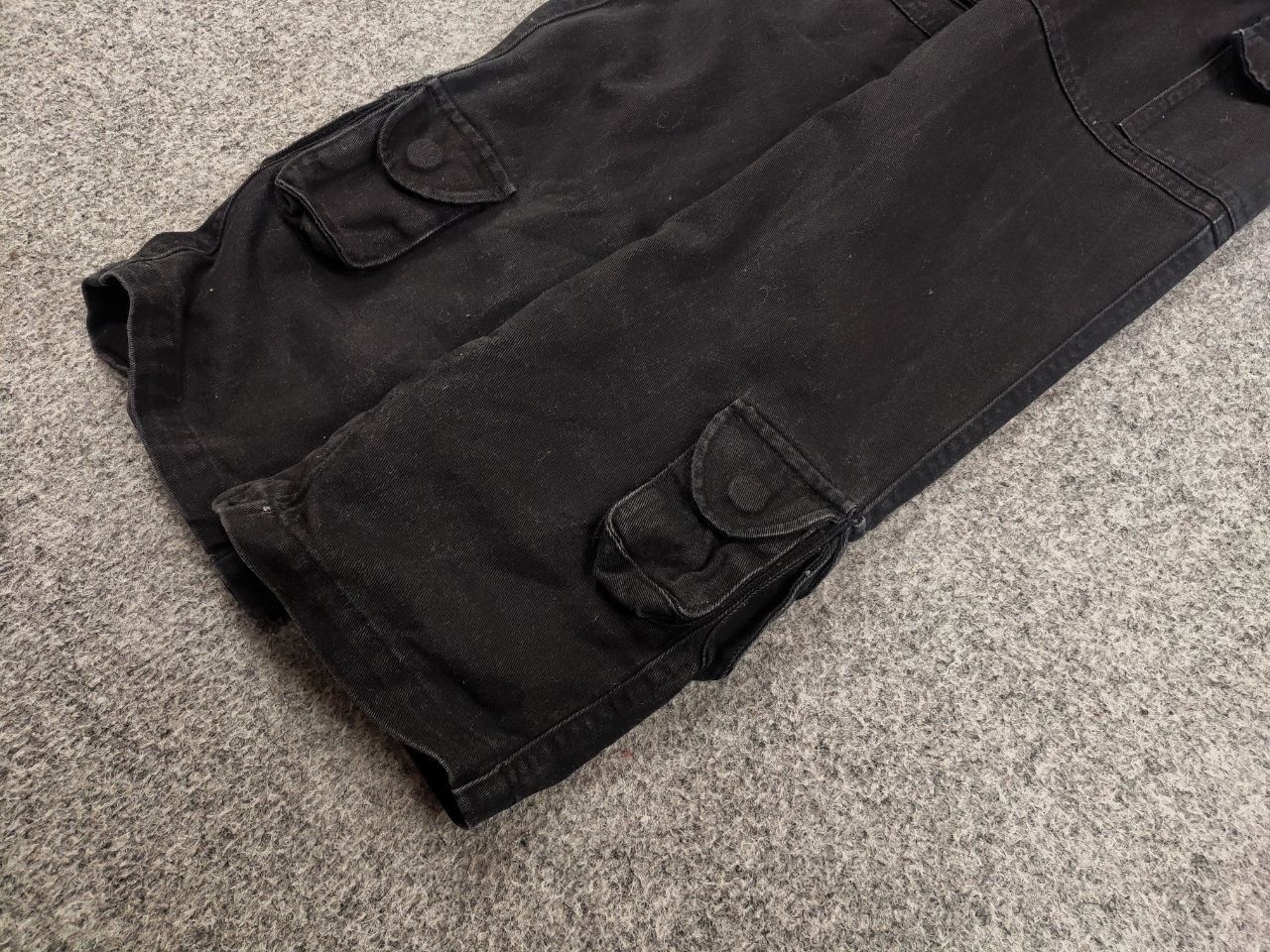 Japanese Brand Vintage BT Japanese Design Black Cargo Jeans Y2K Style Size US 34 / EU 50 - 6 Thumbnail