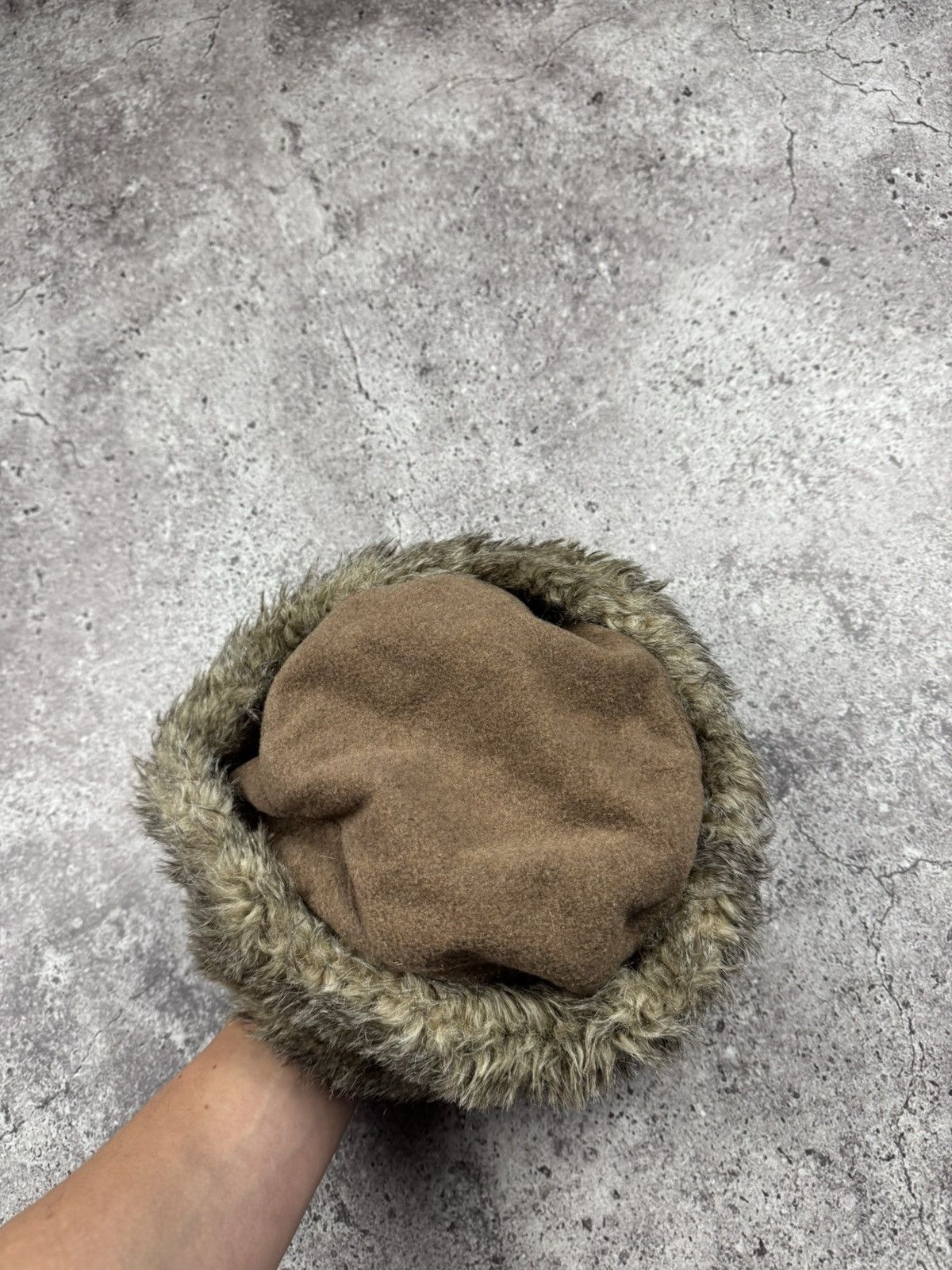 If Six Was Nine Crazy Fur Faux Trapper Mohair Brown Hat Y2K Japanesse Size ONE SIZE - 2 Thumbnail