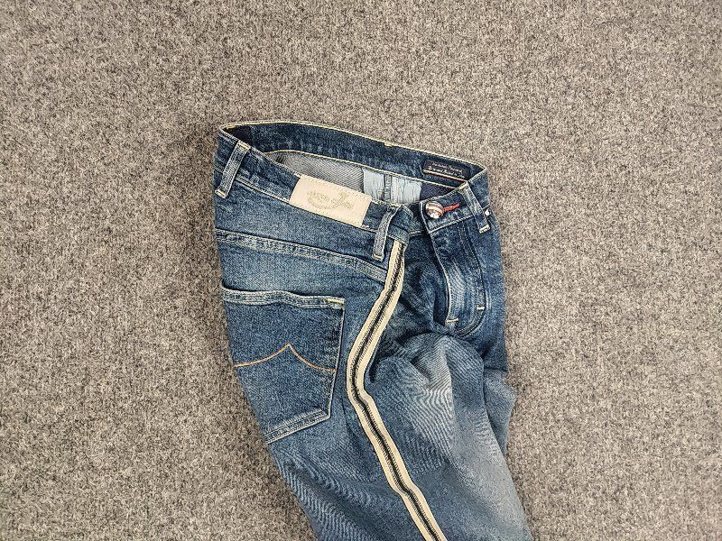 Jacob Cohen Jacob Cohen Italy Design Karen Stripe Side Slim Denim Jeans Size 25" / US 0 / IT 36 - 3 Thumbnail
