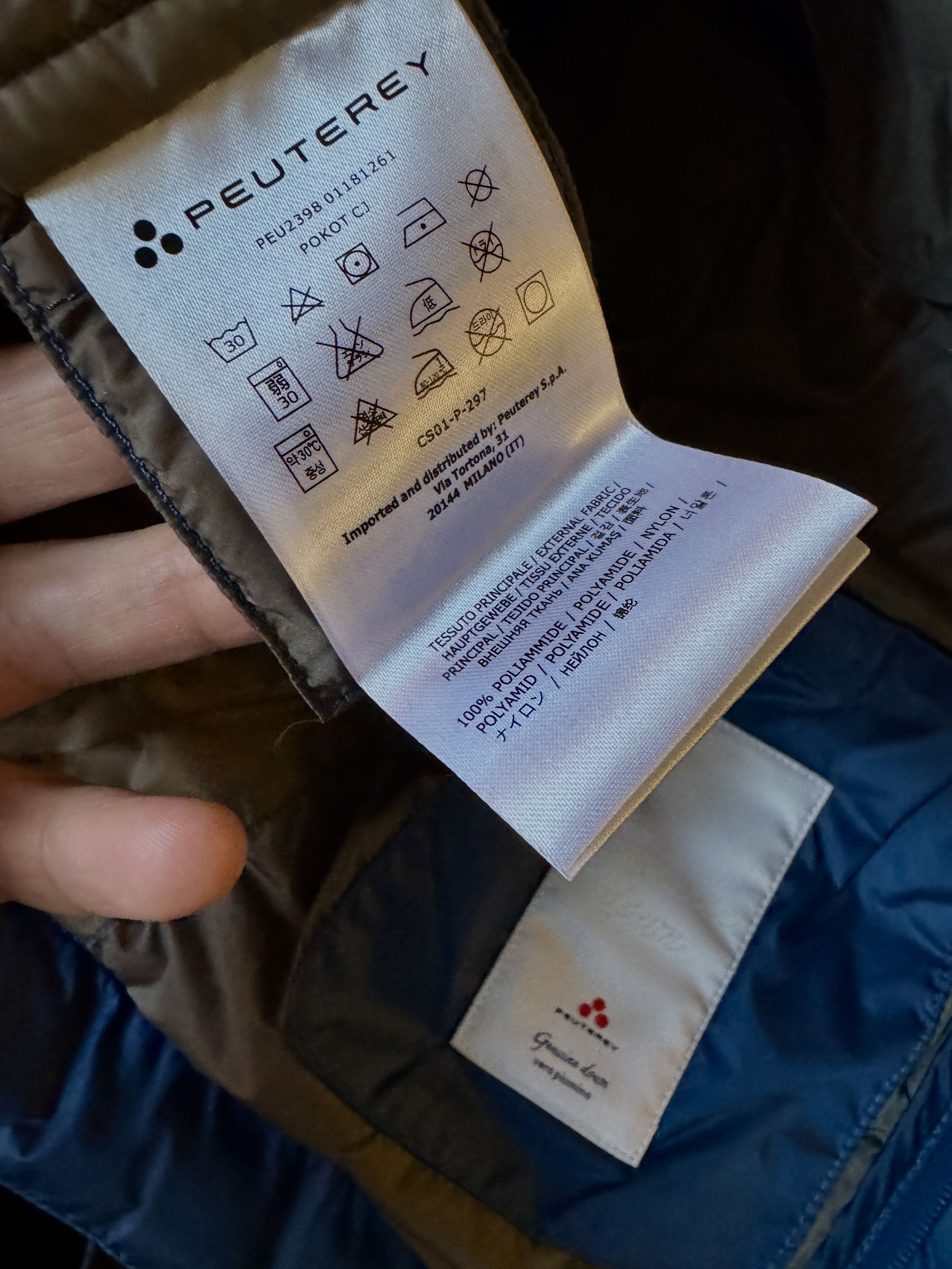 Peuterey Peuterey Genuine Goose Down Light Bomber Jacket Size US XL / EU 56 / 4 - 11 Thumbnail