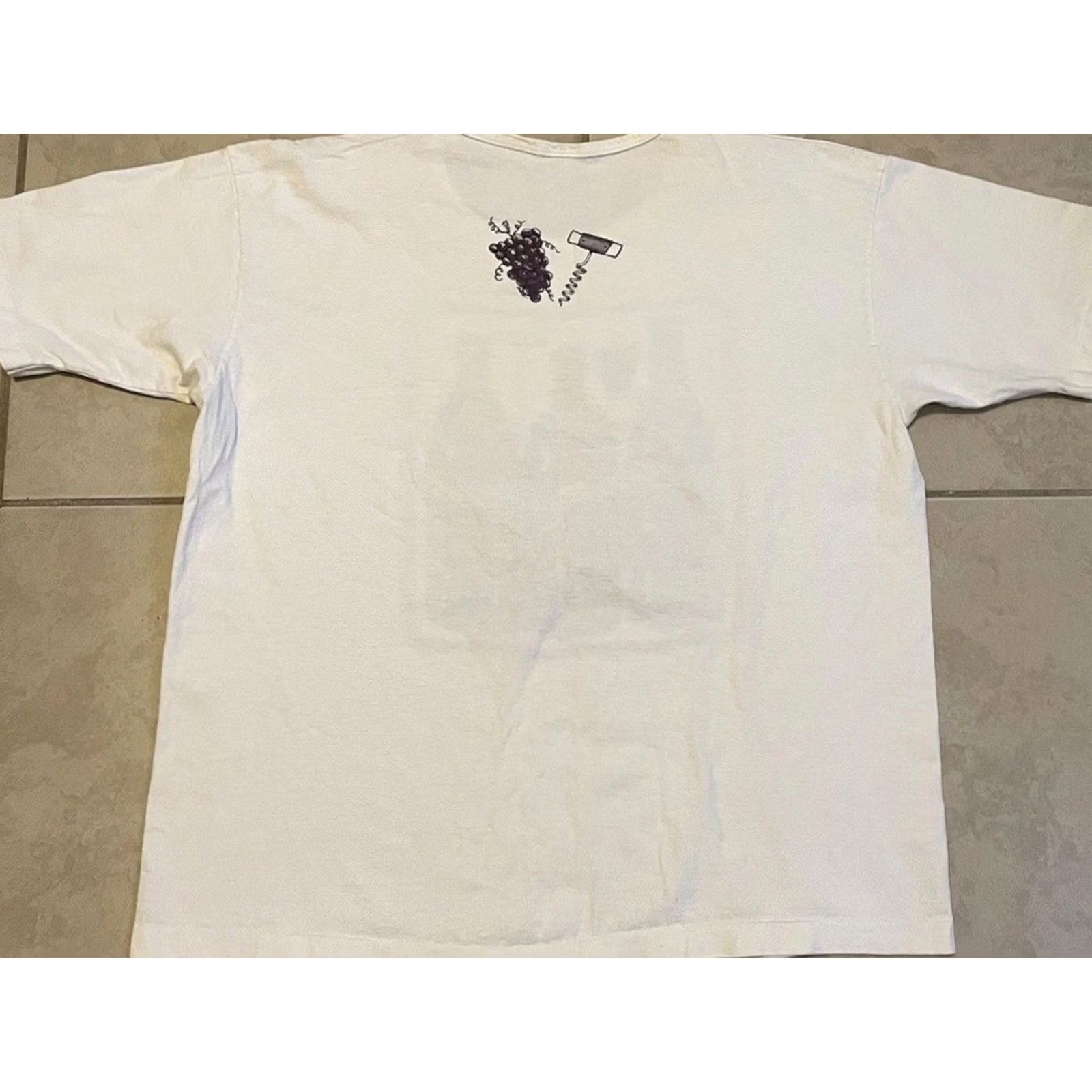 Vintage VINTAGE 90s Hawaii Life’s Too Short To Drink Bad Wine Faded Shirt XL Women White T-Shirt Funny Size XL / US 12-14 / IT 48-50 - 2 Thumbnail