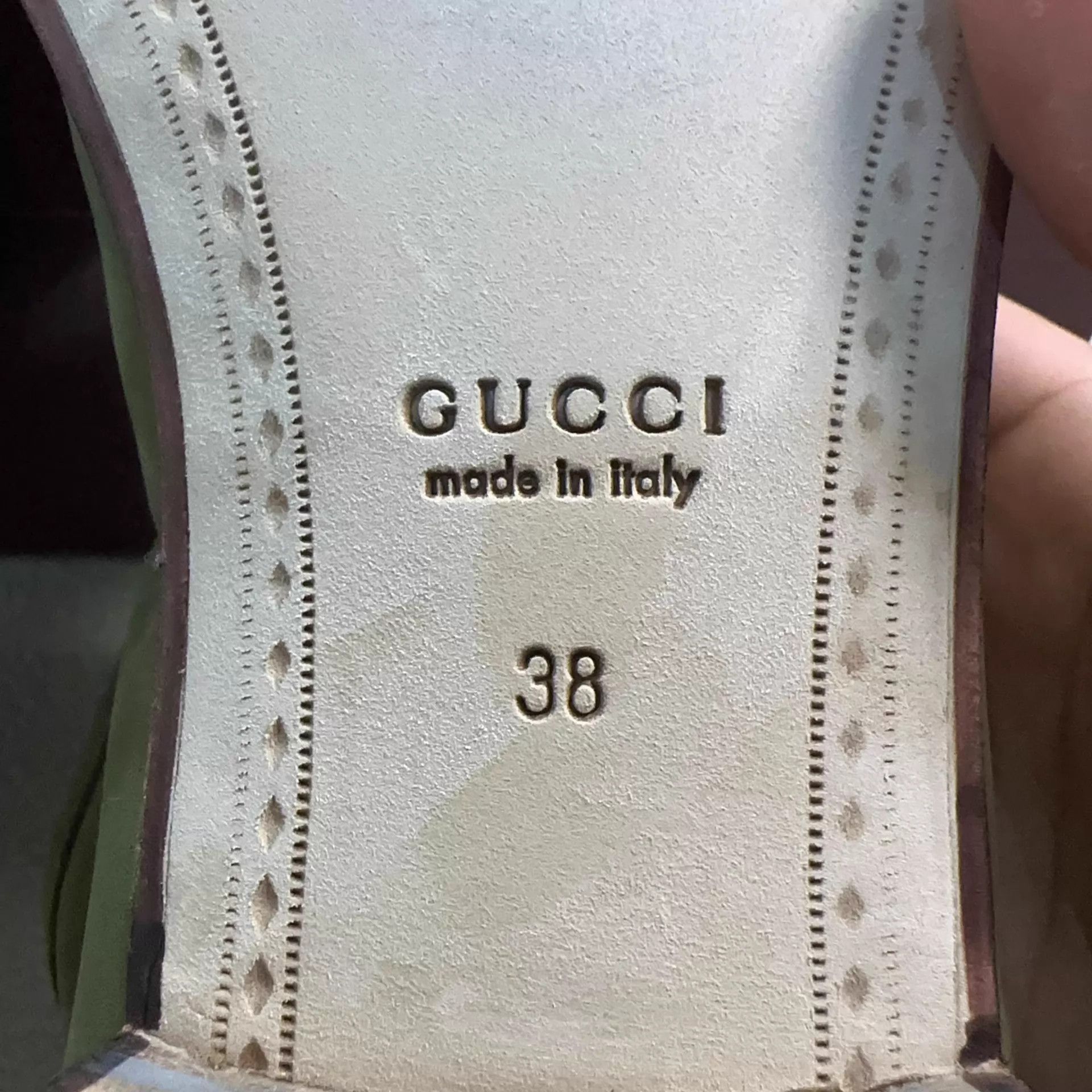 Gucci GUCCI 1953 Horsebit Loafer Women's Green 38 Size US 7.5 / IT 37.5 - 5 Thumbnail