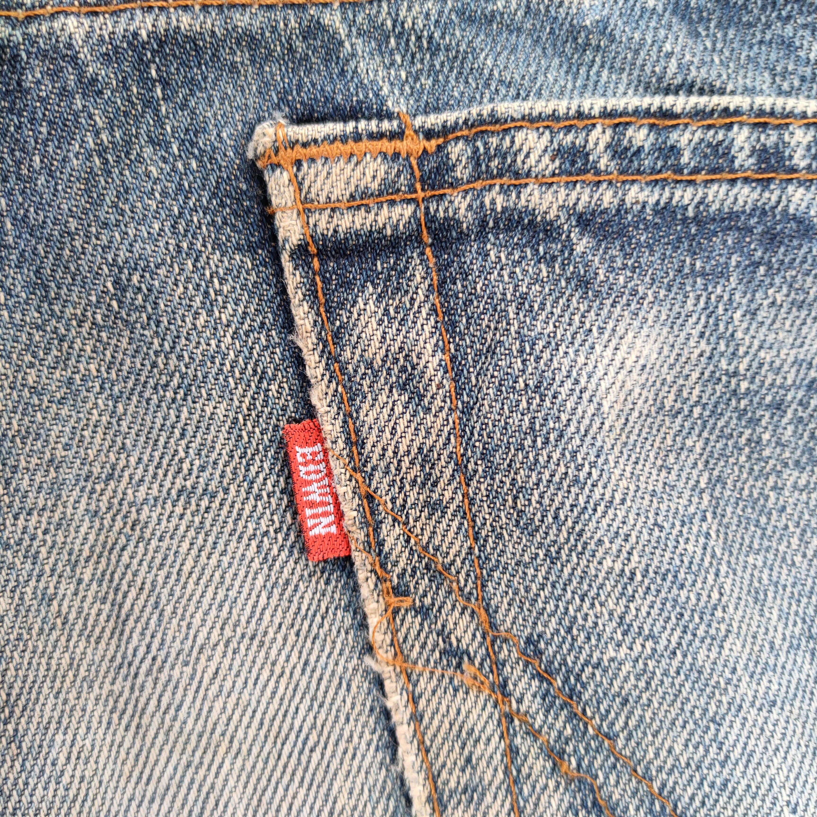 Edwin FLARE EDWIN 401 VINTAGE FADED RIPPED JEANS DENIM PANTS Size US 33 - 11 Thumbnail