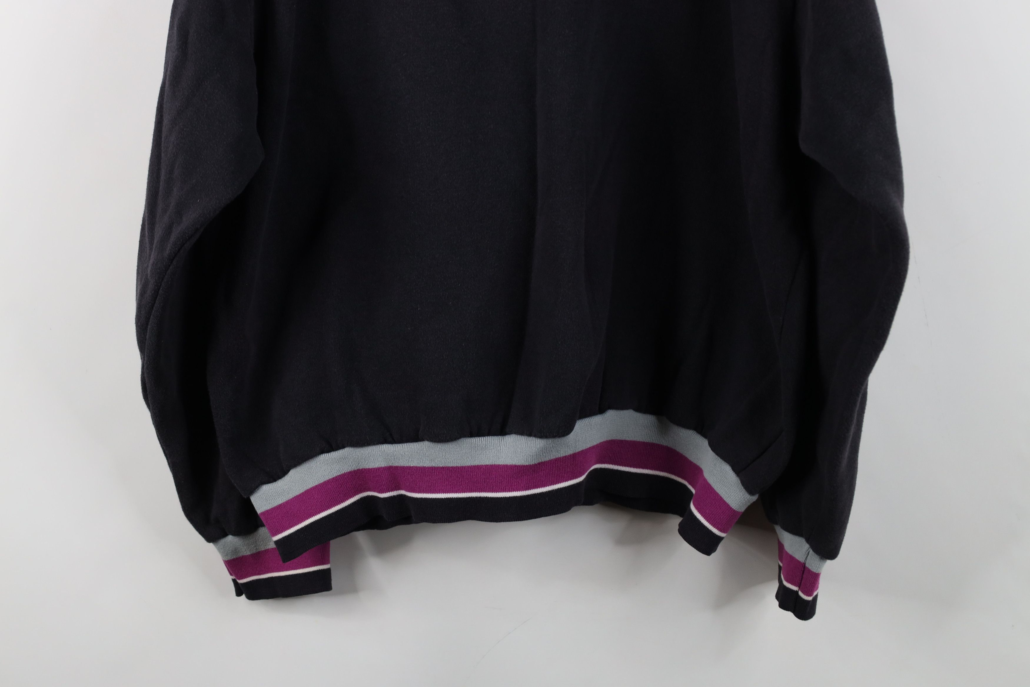Vintage Vintage 90s Streetwear Striped Collared Rugby Sweatshirt Size XL / US 12-14 / IT 48-50 - 14 Thumbnail