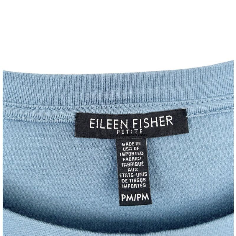 Eileen Fisher Eileen Fisher Blue Long Sleeve Shirt Sz PM Size M / US 6-8 / IT 42-44 - 2 Thumbnail