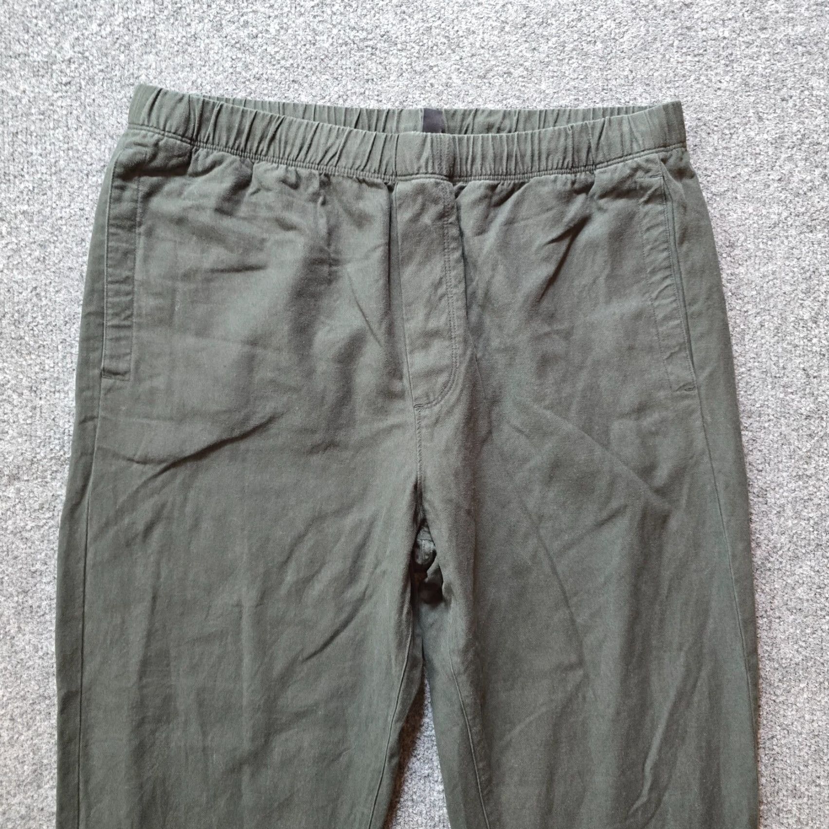 Cos COS Pants Womens Large Green Joggers Lyocell Pull On Pockets Casual Twill High Rise Tapered Inseam 29" Beachy Lounge Denim? Size 36" / US 14 / IT 50 - 2 Thumbnail