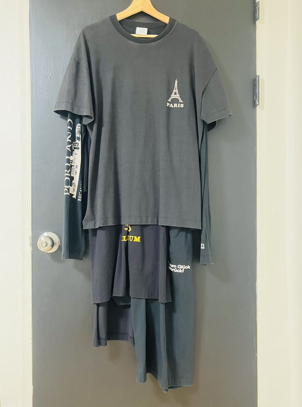Vetements Vetements FW17 Layered T-shirt Dress | Grailed