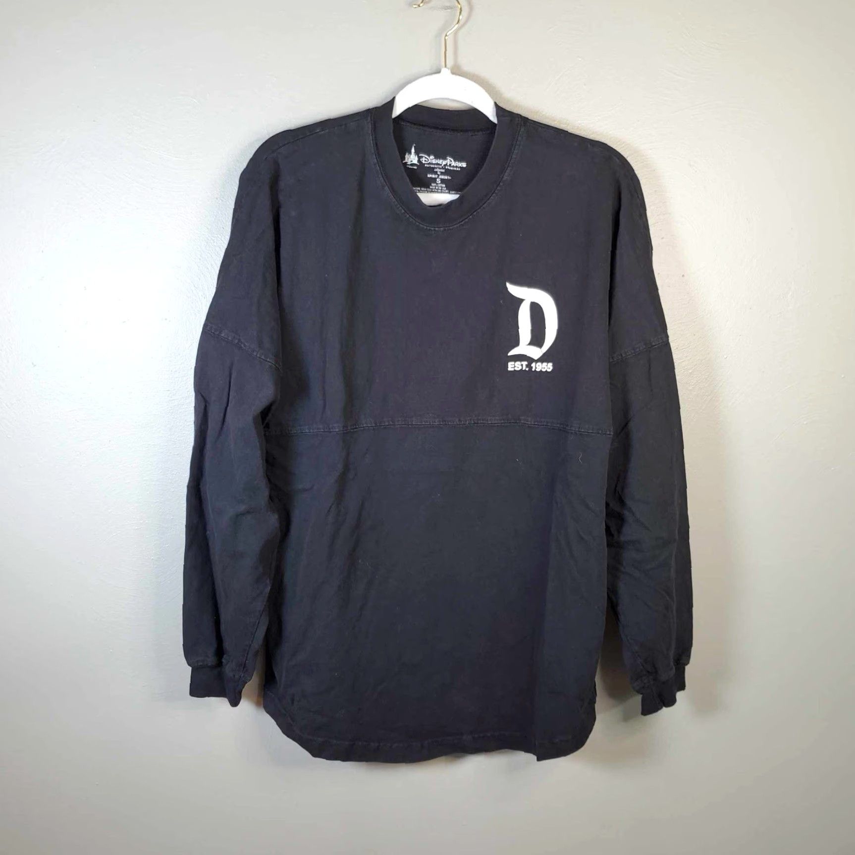 Disney Disney Spirit Jersey Shirt Men Black Long Sleeve S Cotton Jersey California 90s Theme Graphic Print Double-Sided N/A Size US S / EU 44-46 / 1 - 3 Thumbnail