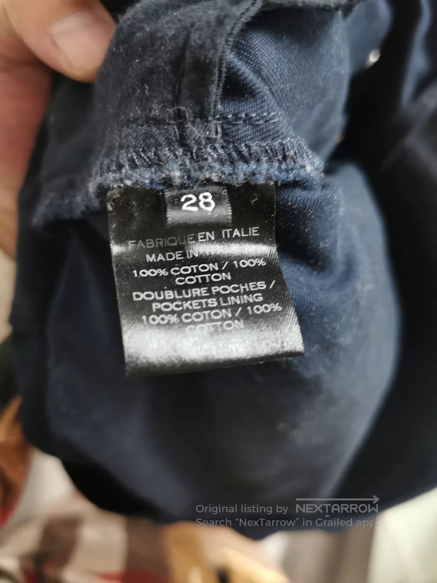 Balmain Balmain Dark Blue Cargo Pants 28 Size. Size US 28 / EU 44 - 3 Thumbnail