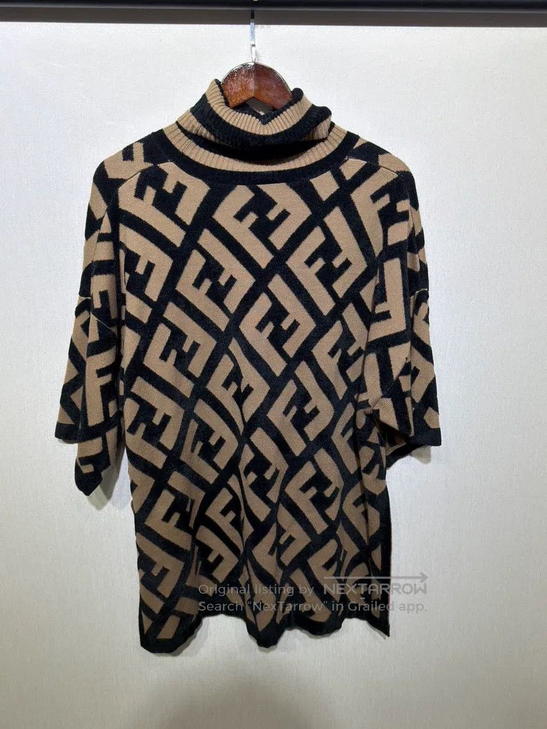 Fendi Fendi All-over Printed Vintage Floral Cashmere Cloak Sweat Size XS / US 0-2 / IT 36-38 - 2 Thumbnail