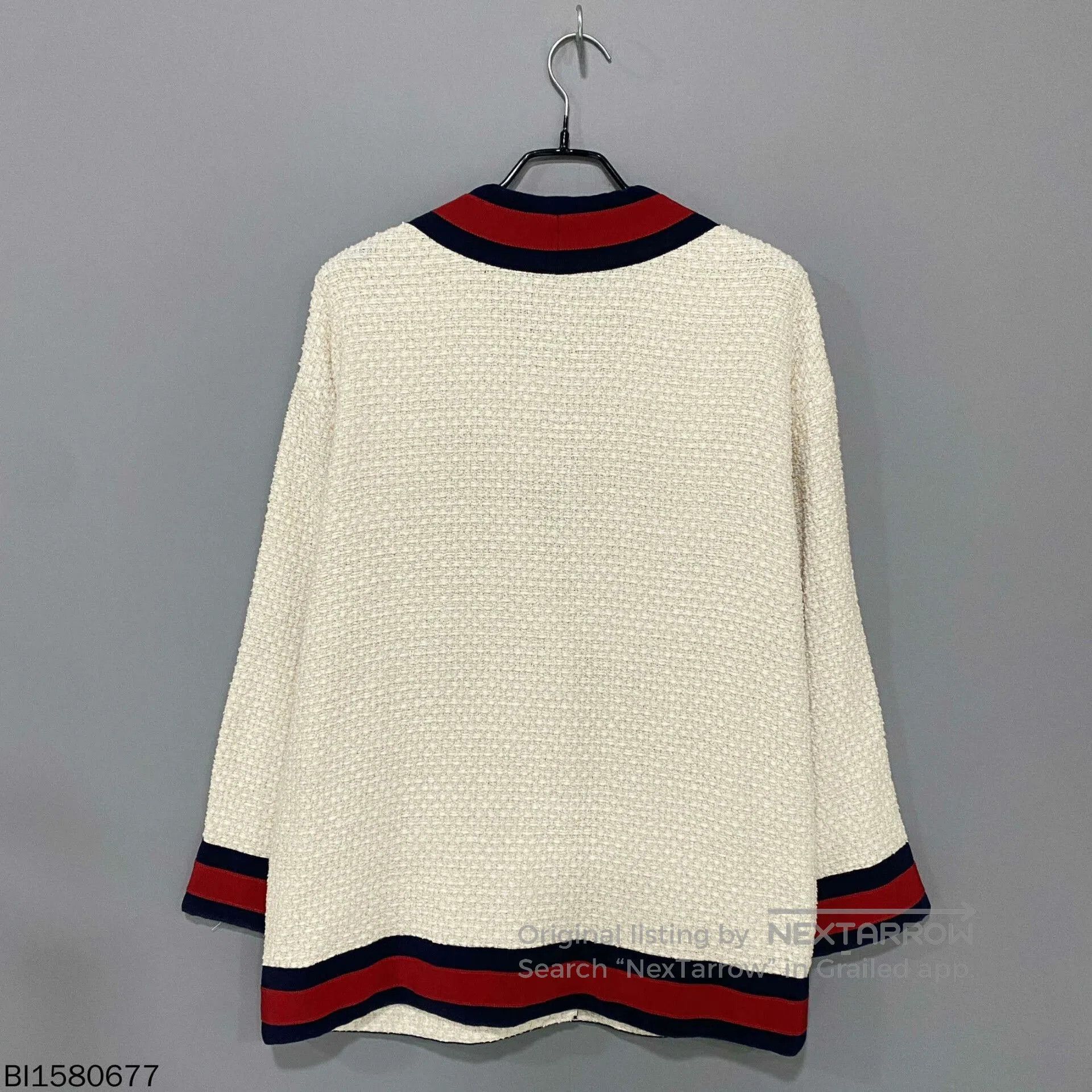Gucci Gucci Stripe Knit Diamond Buckle Cardigan. Size S / US 4 / IT 40 - 3 Thumbnail