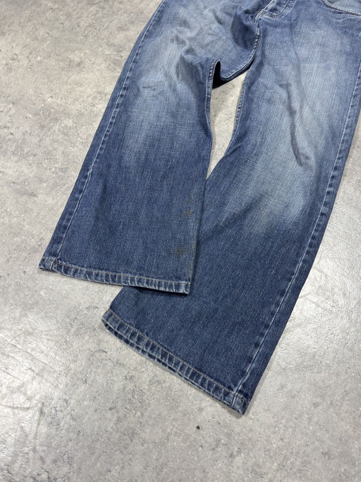 ᶠᵃⁿᶜʸᵍᵘʸ Flared Y2K Pants Vintage Denim bootcut washed